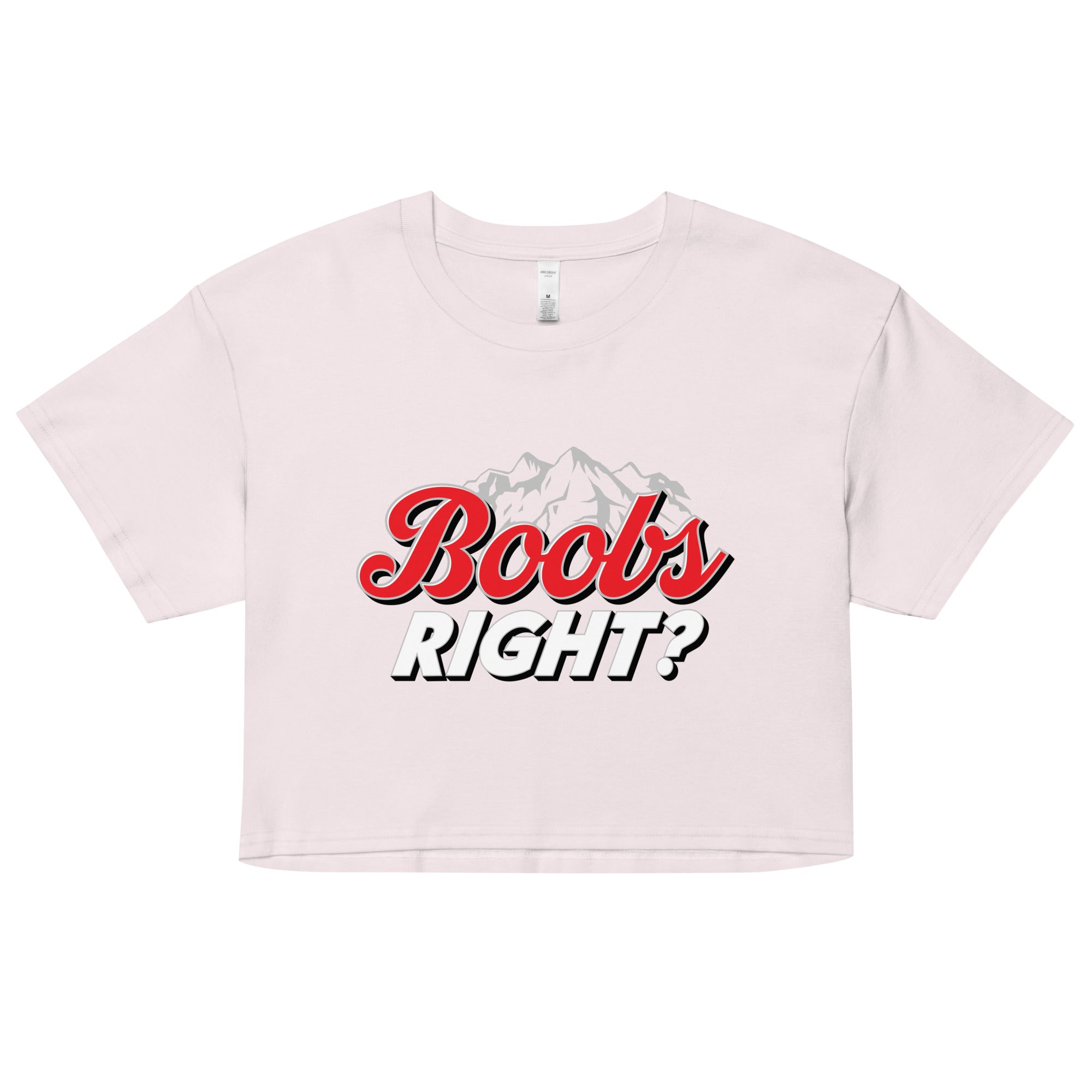 Boobs Right? (Coors Light) crop top