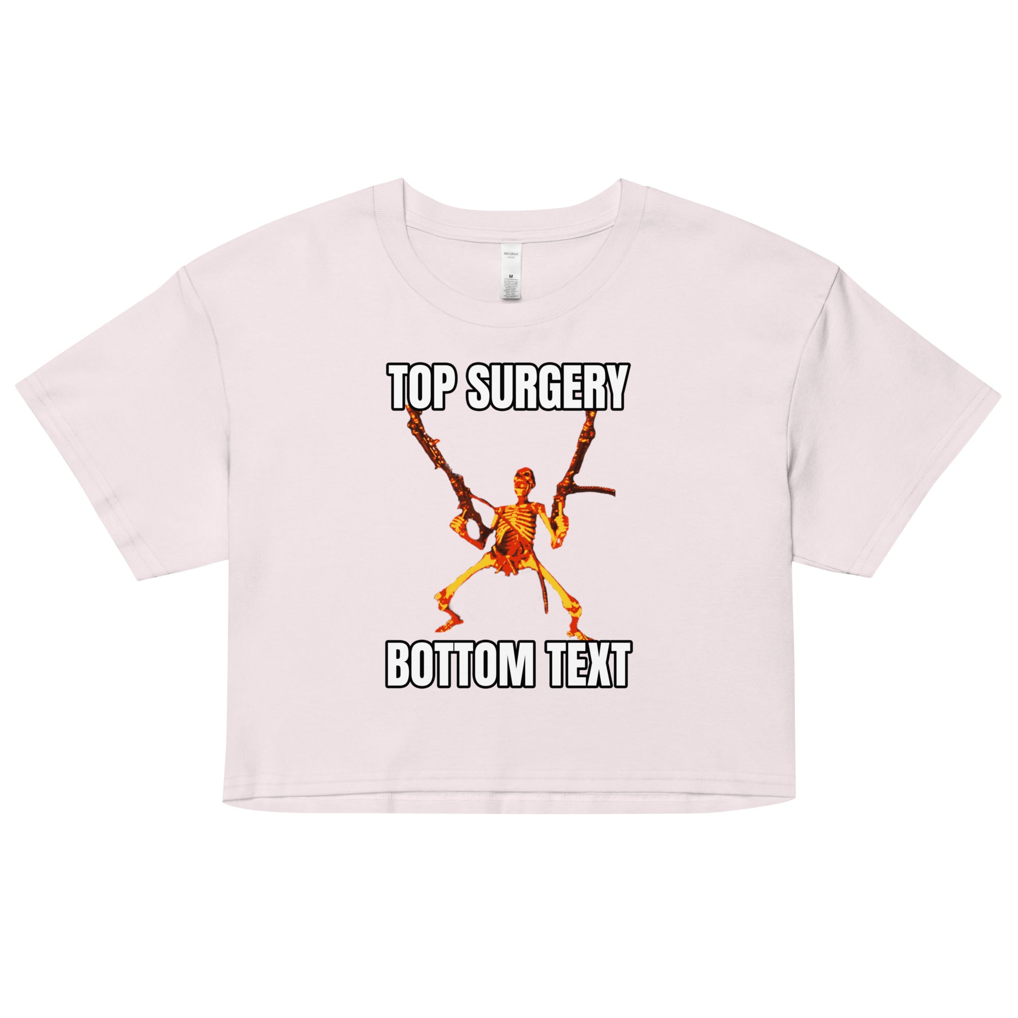 Top Surgery Bottom Text crop top