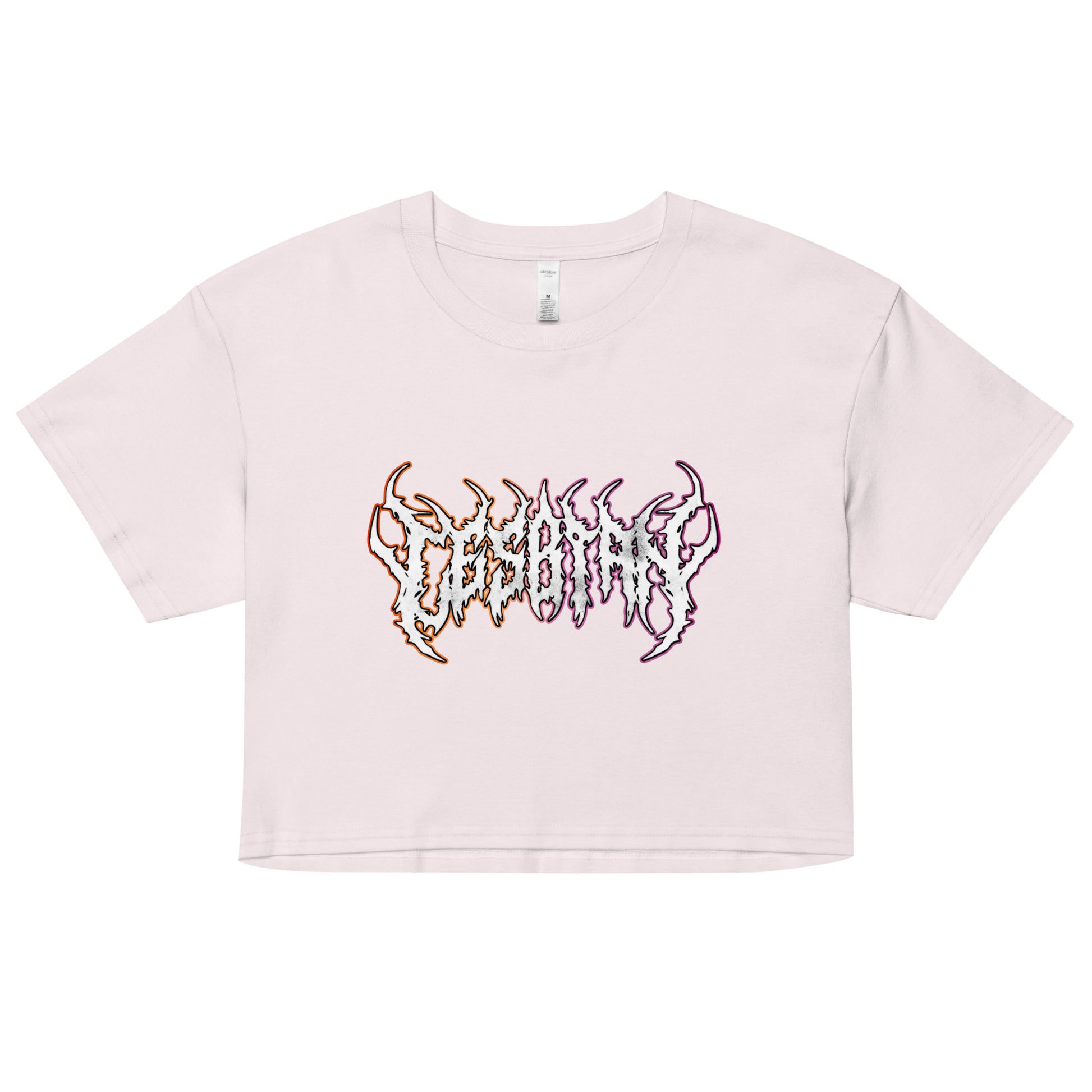 Lesbian Heavy Metal crop top