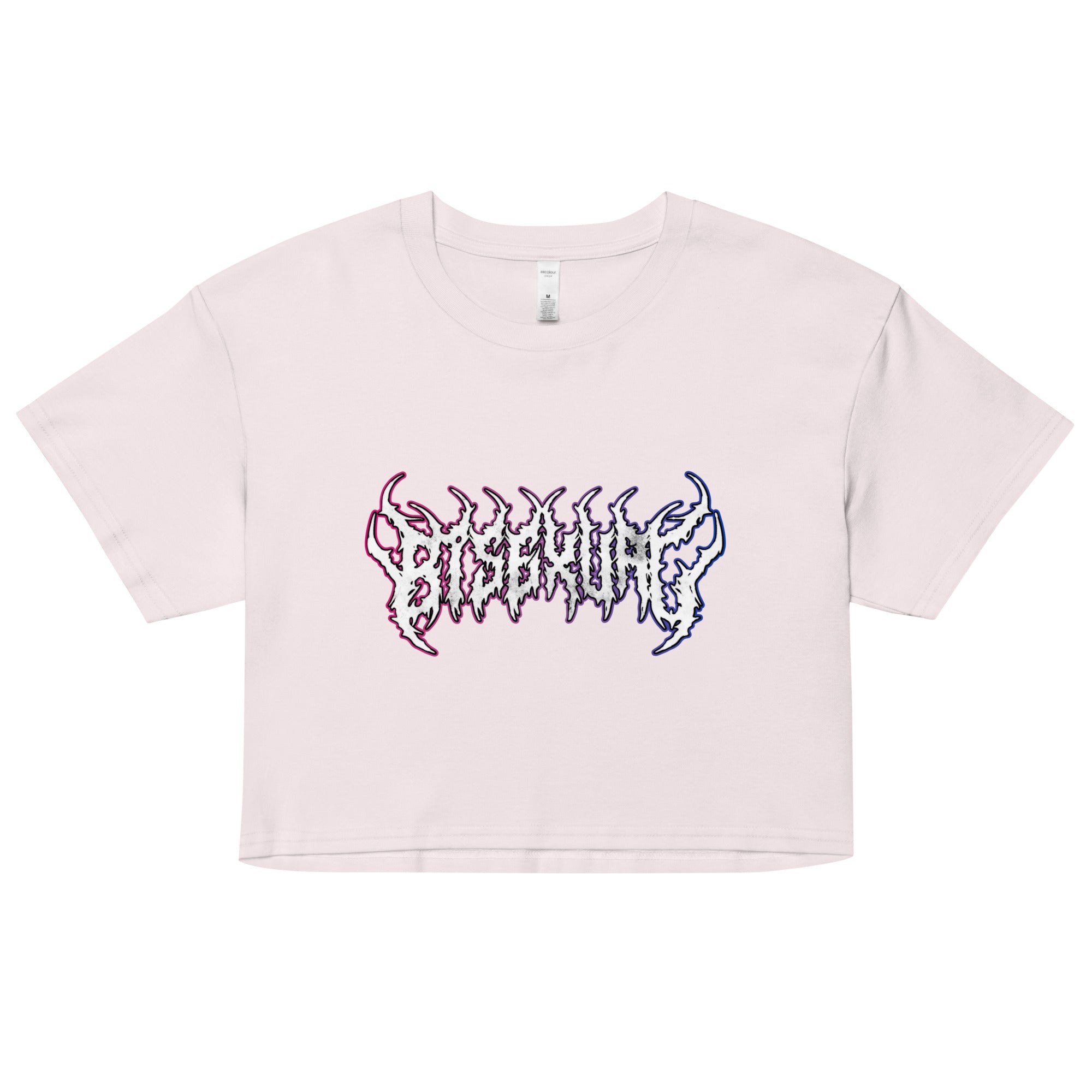 Bisexual Heavy Metal crop top