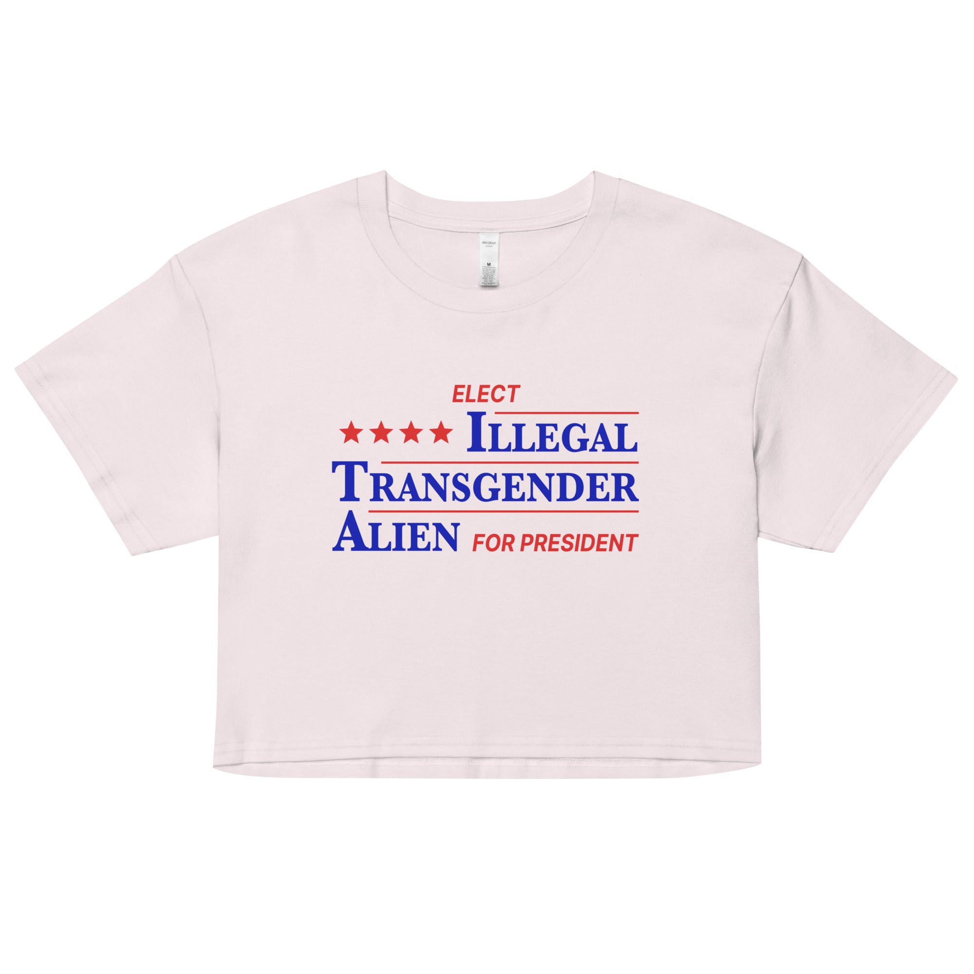 Illegal Transgender Alien for President crop top