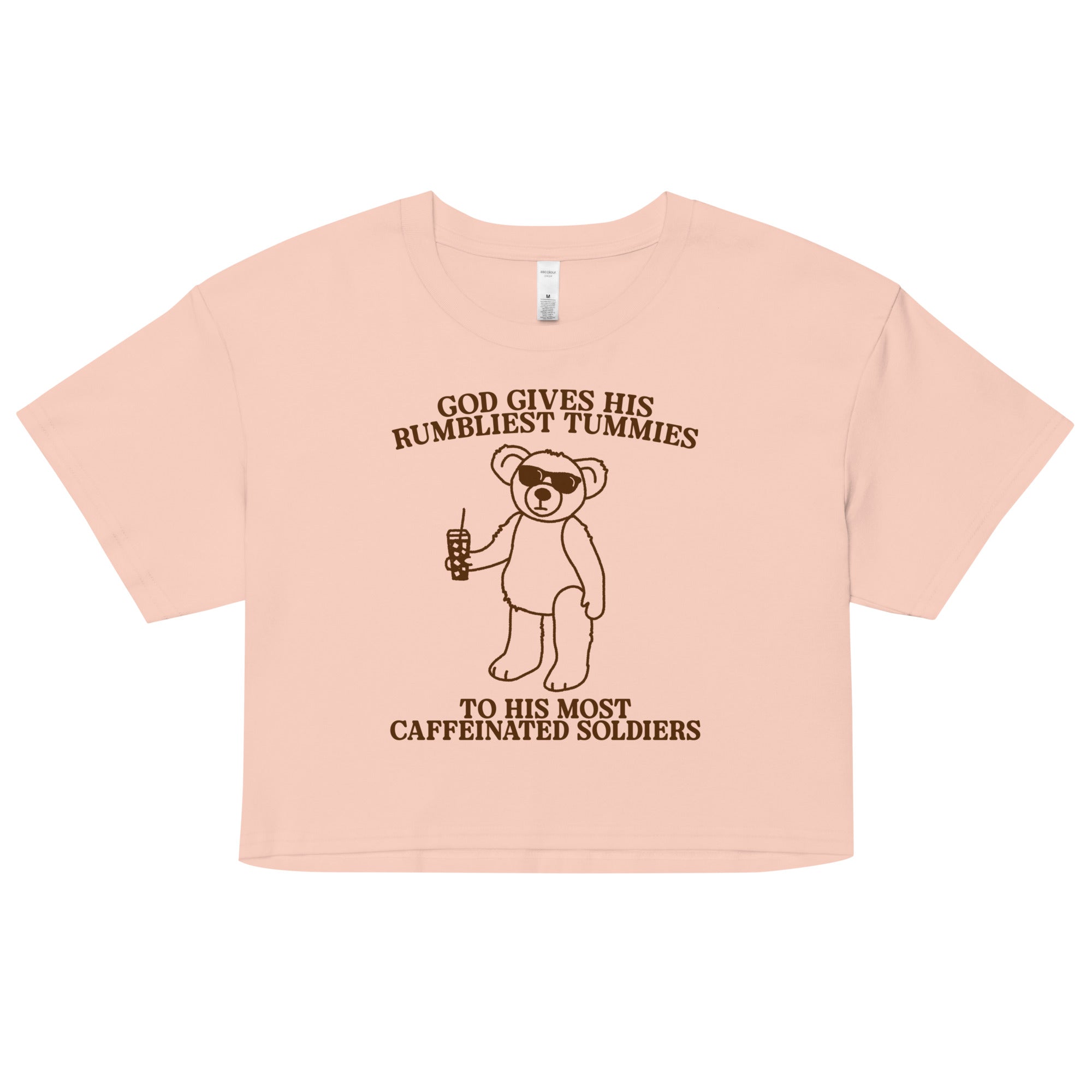 Rumbliest Tummies (Caffeinated Soldiers) crop top