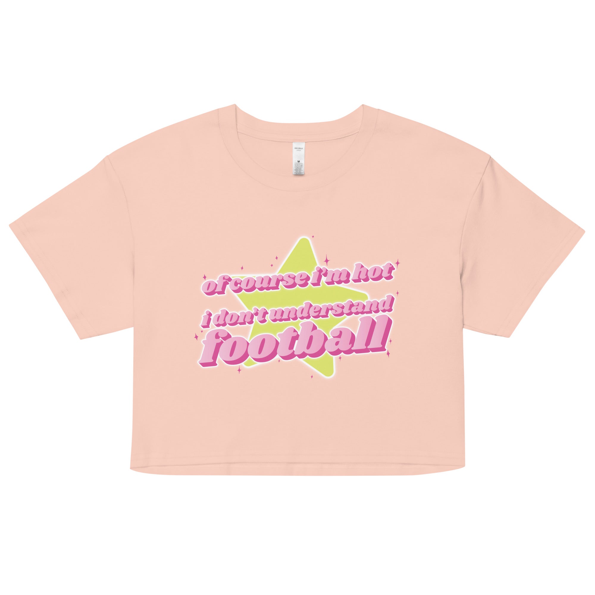 Of Course I'm Hot (Football) crop top