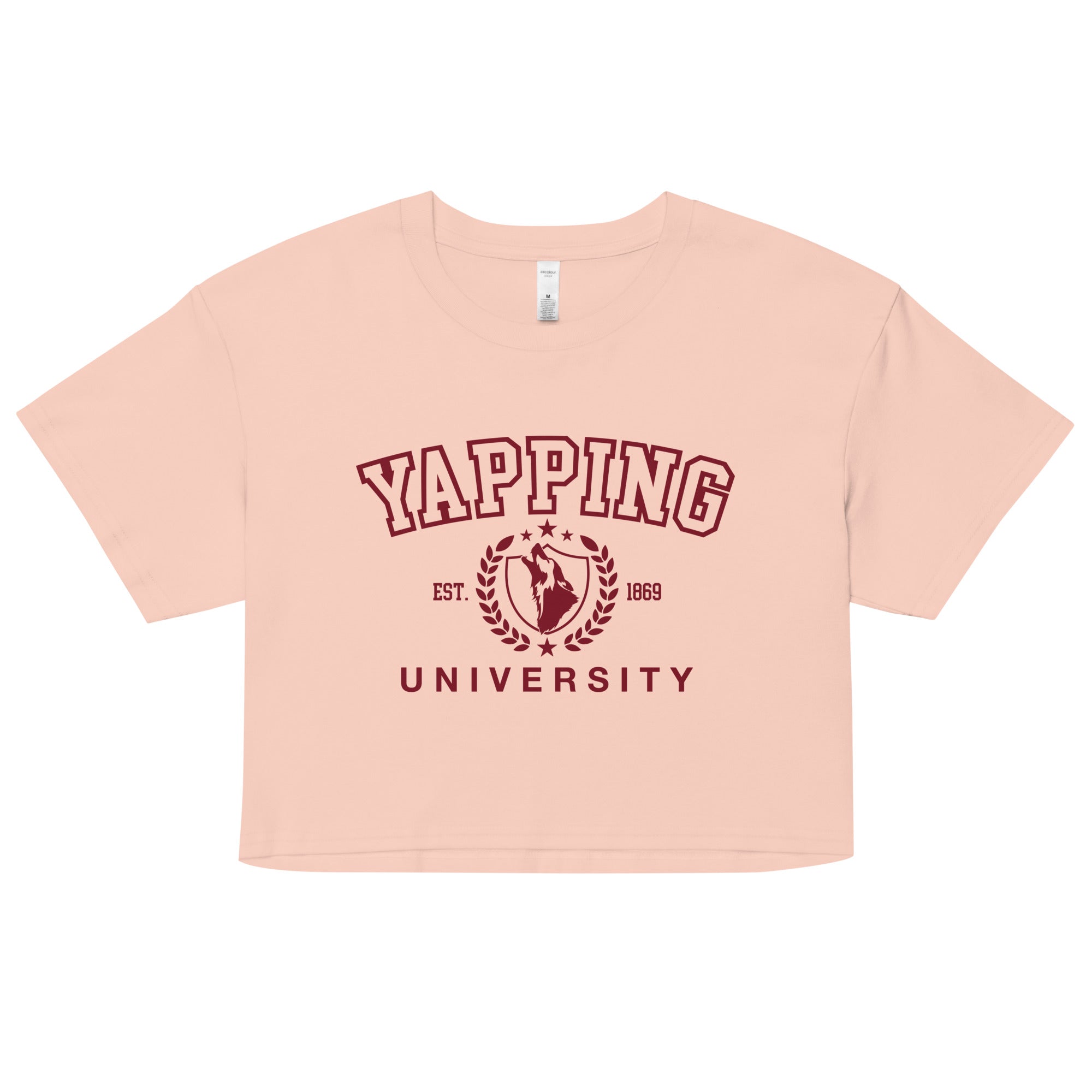 Yapping University crop top