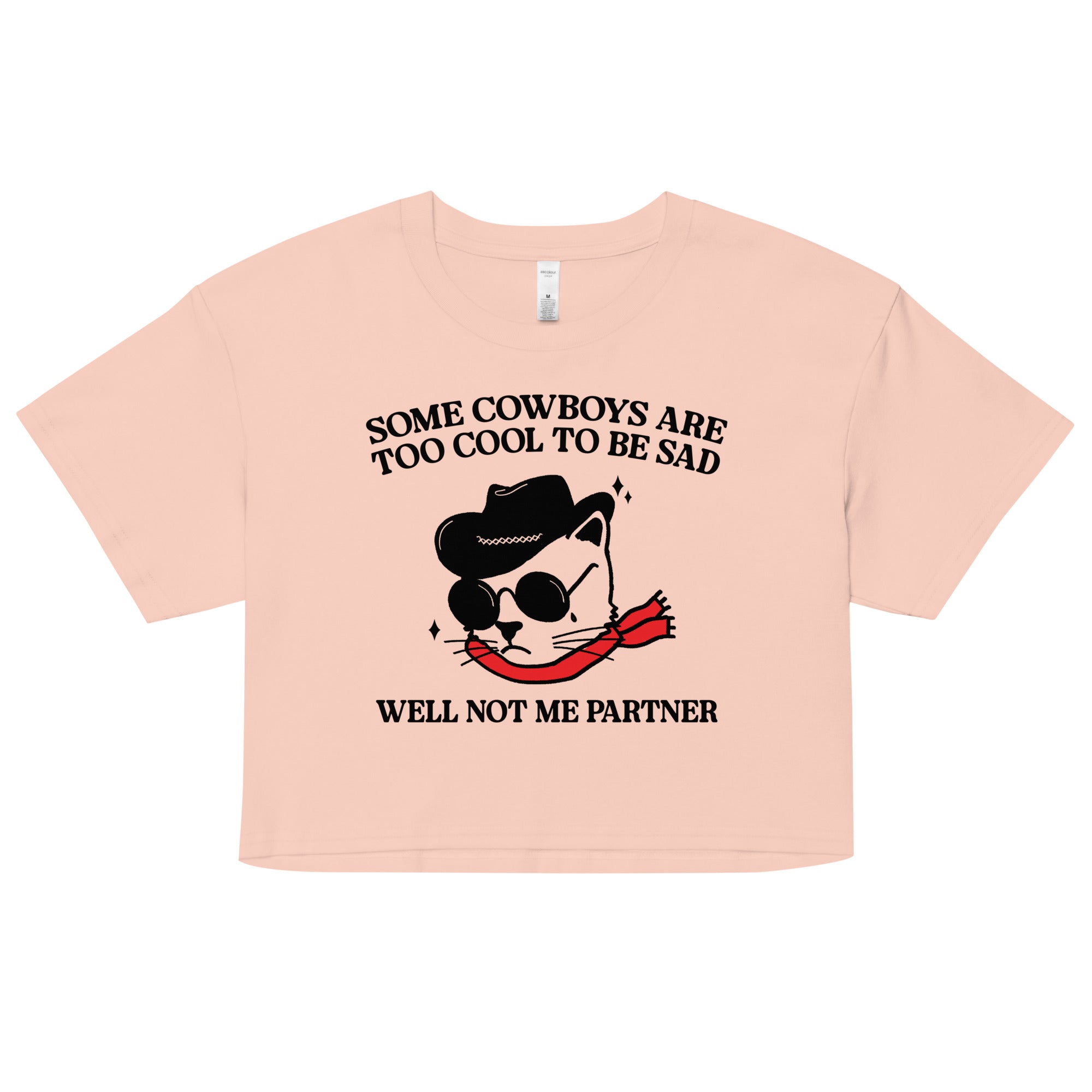 Some Cowboys Are Too Cool to be Sad crop top