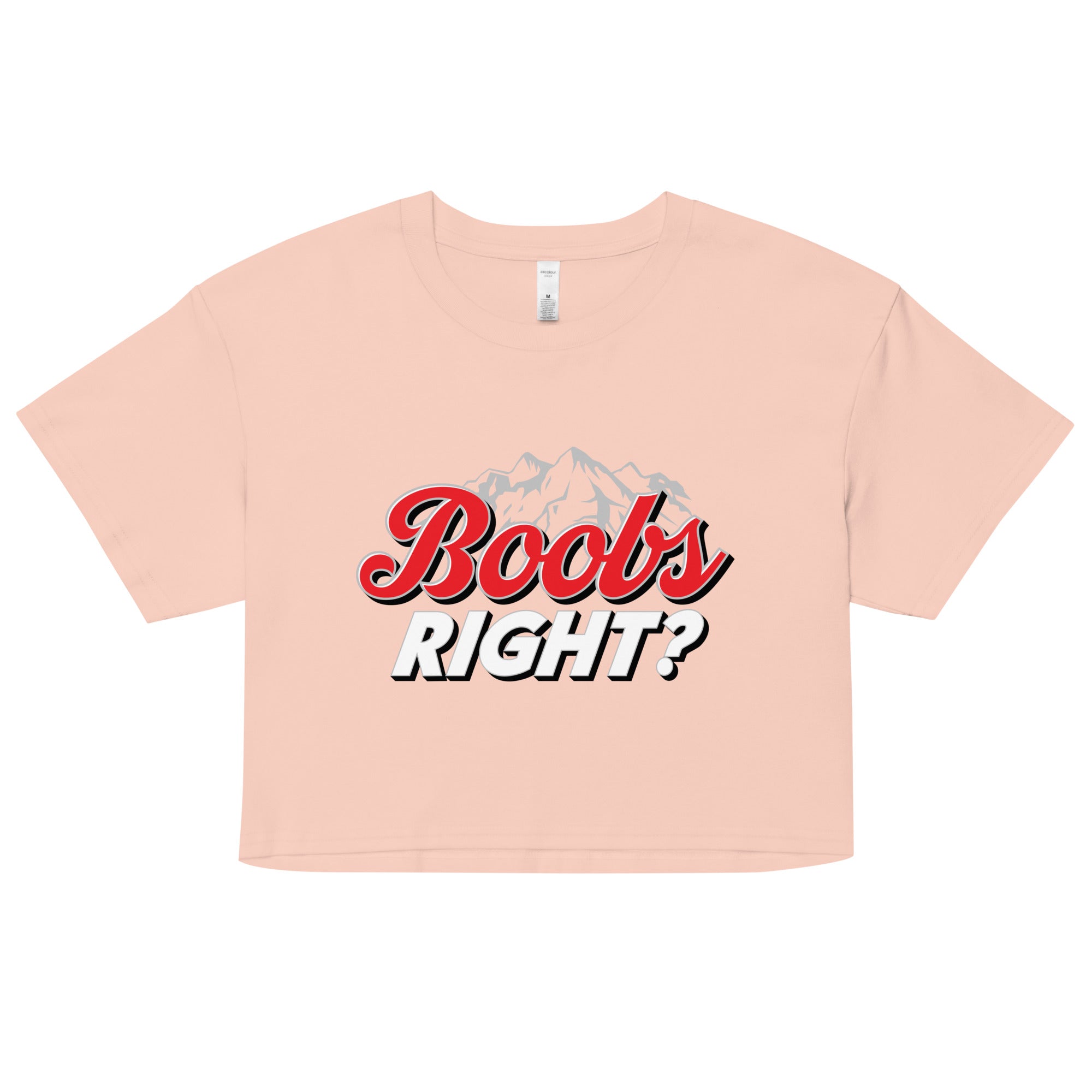 Boobs Right? (Coors Light) crop top