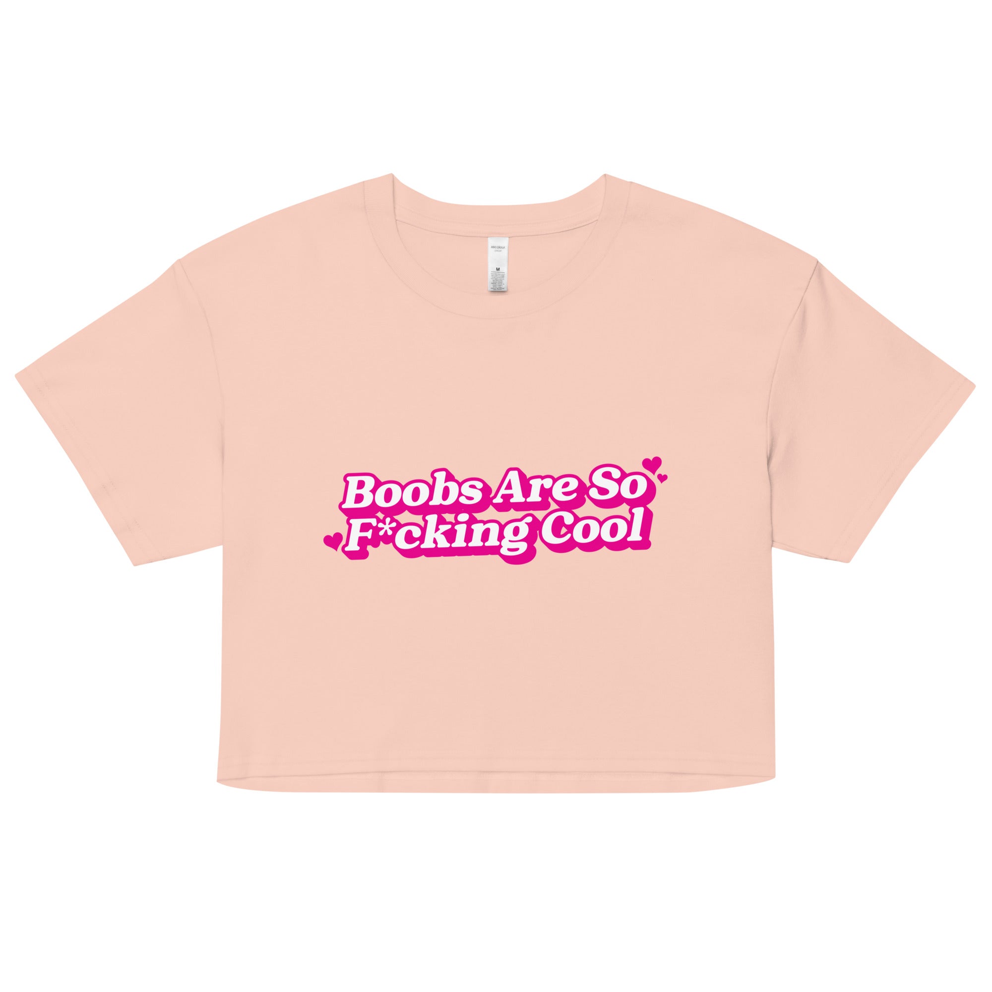 Boobs Are F*cking Cool (Pink) Women’s crop top