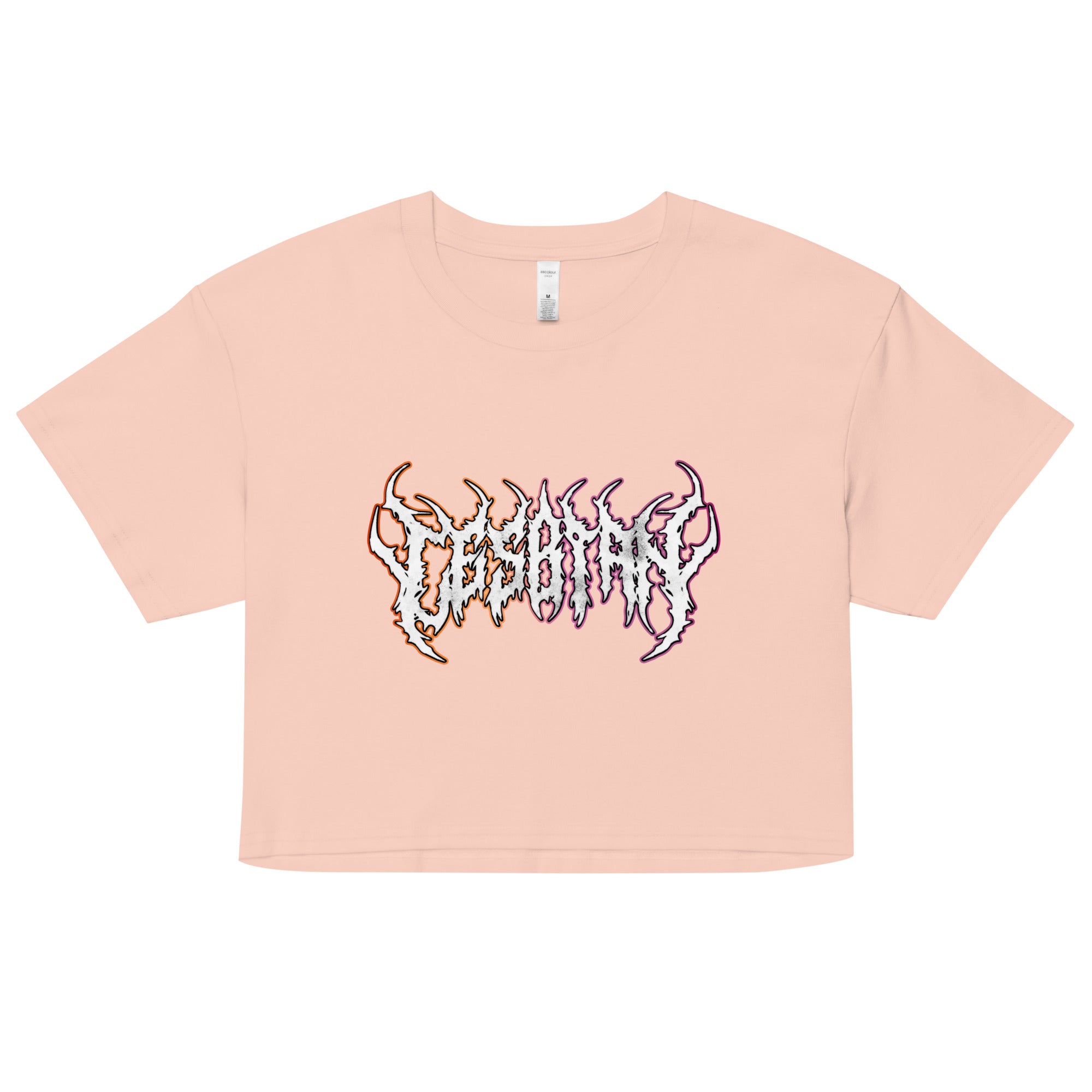 Lesbian Heavy Metal crop top