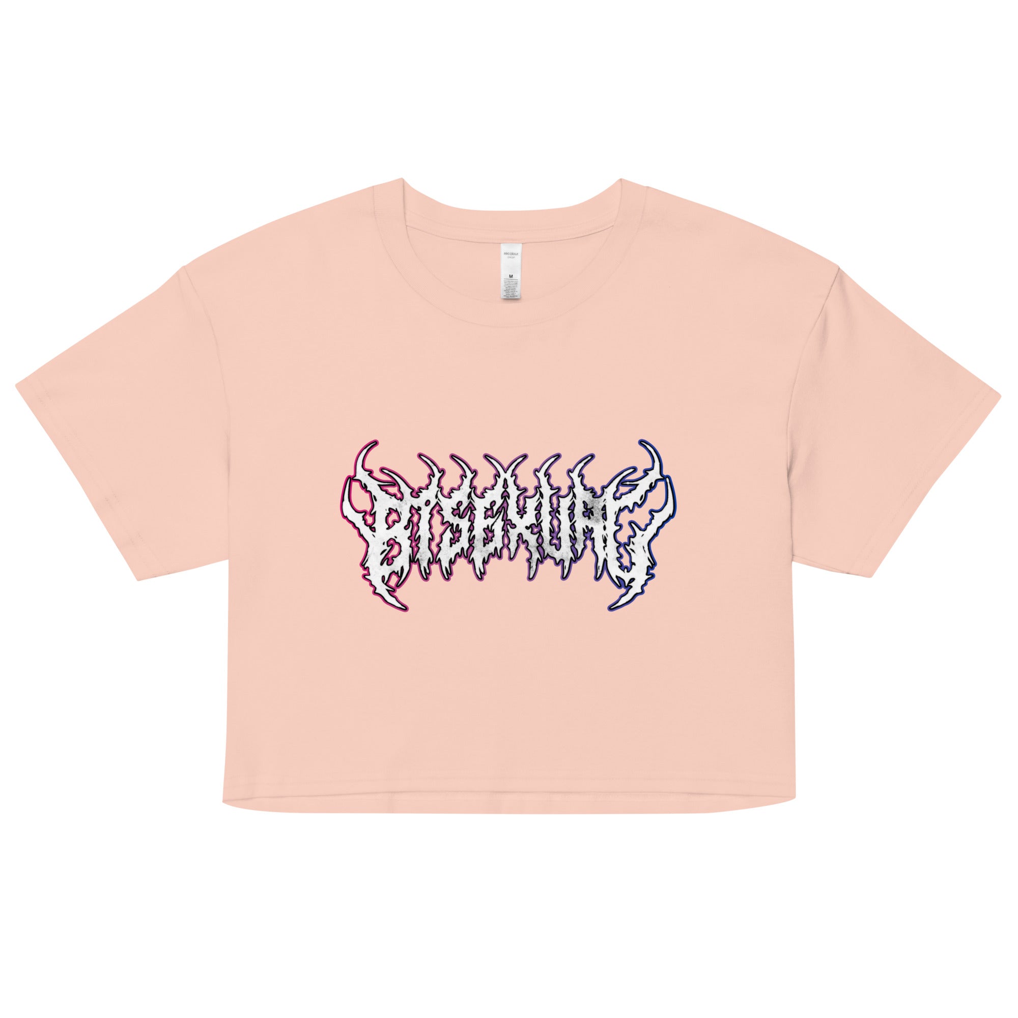 Bisexual Heavy Metal crop top