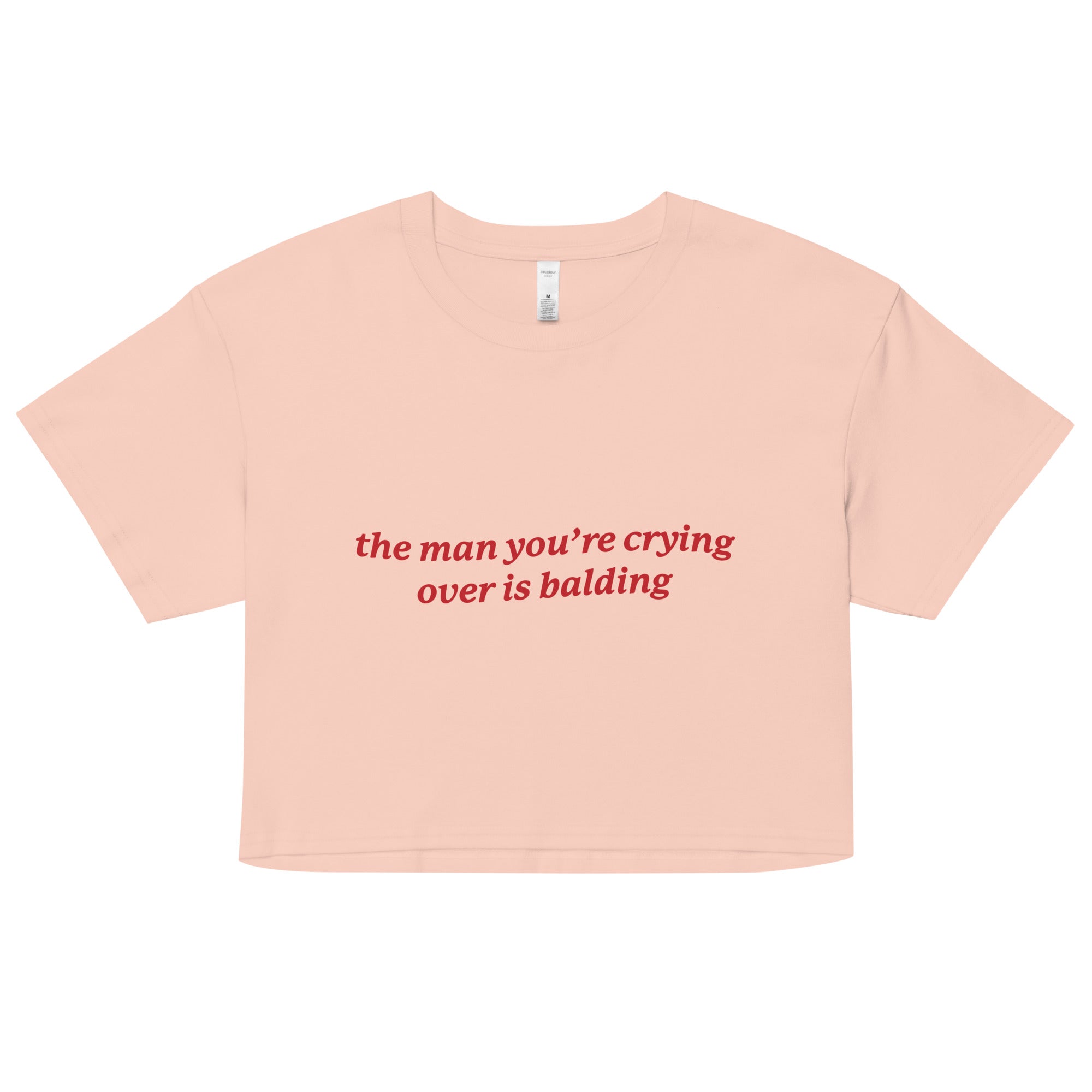 The Man You're Crying Over is Balding crop top