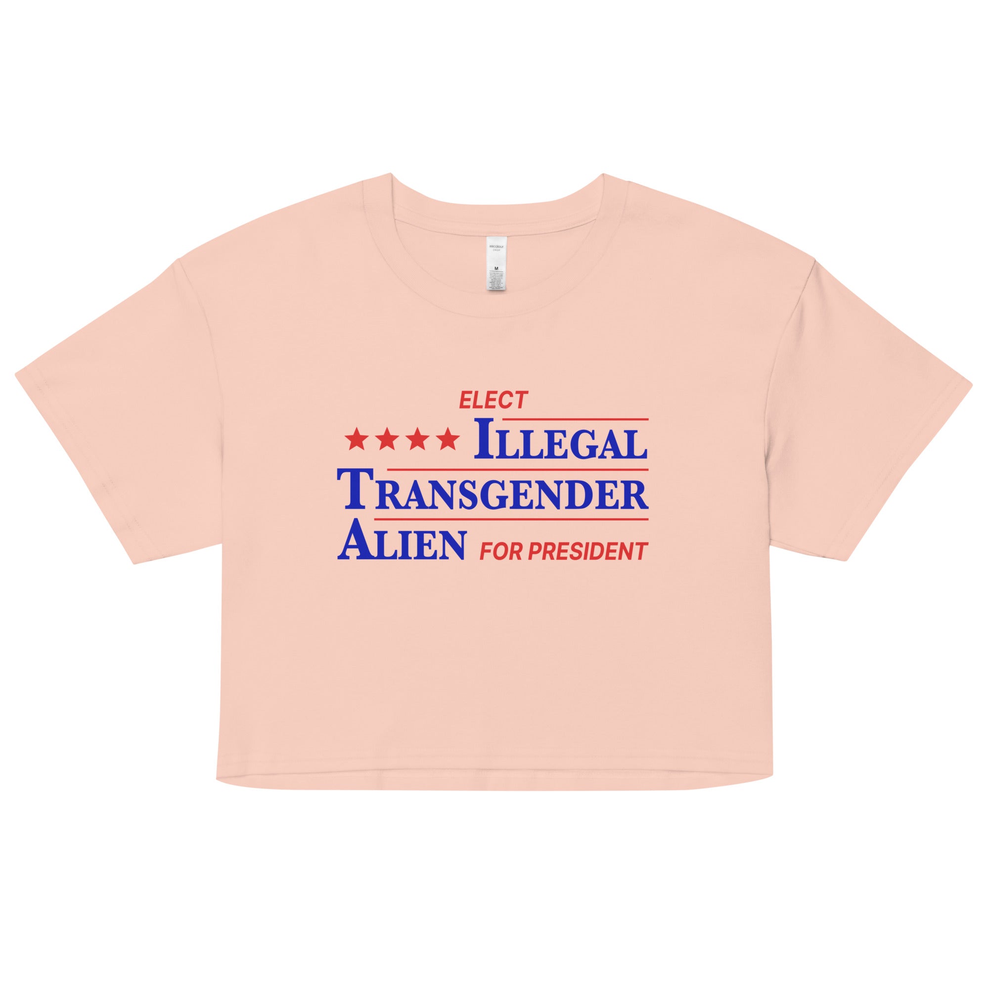 Illegal Transgender Alien for President crop top