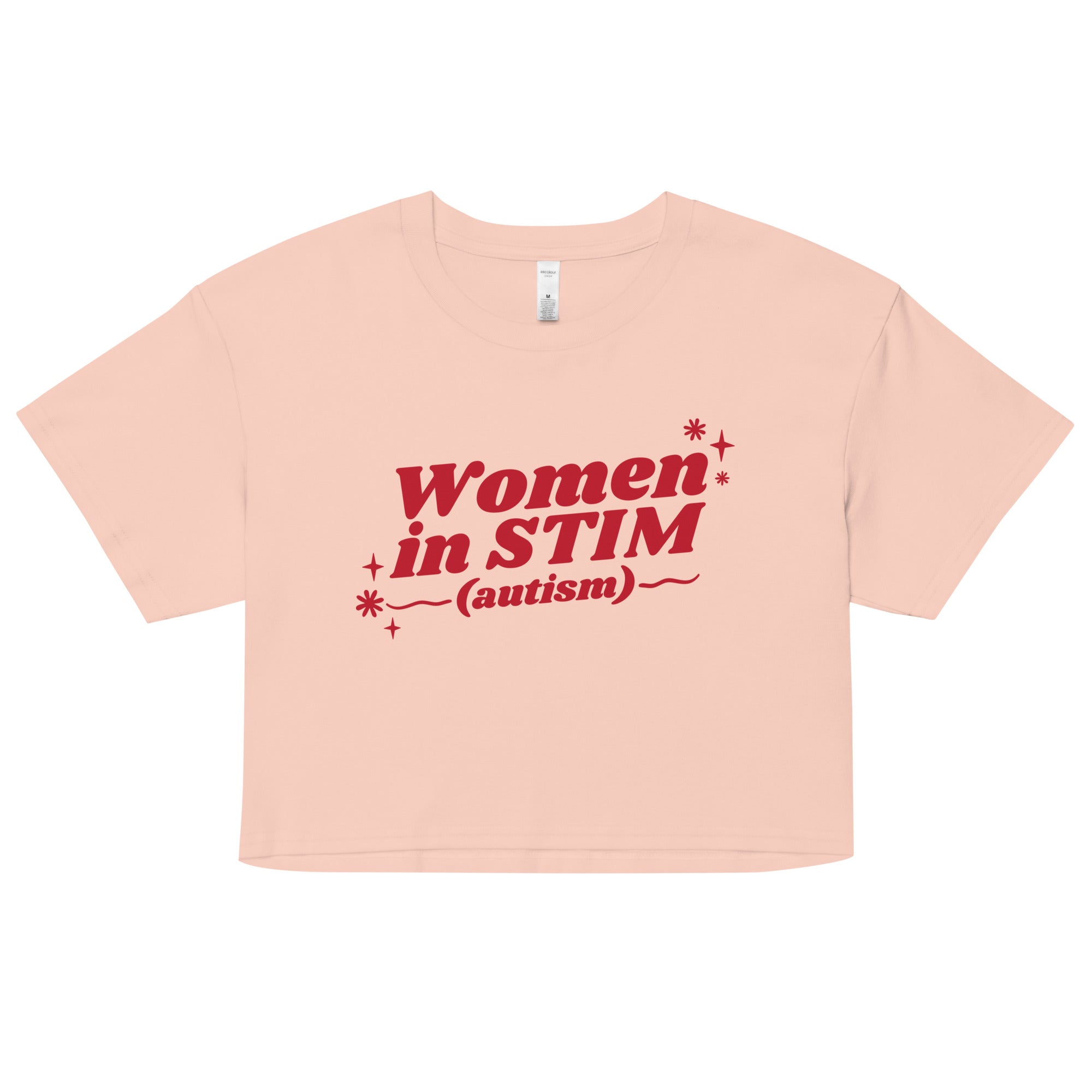 Women in STIM (Autism) crop top