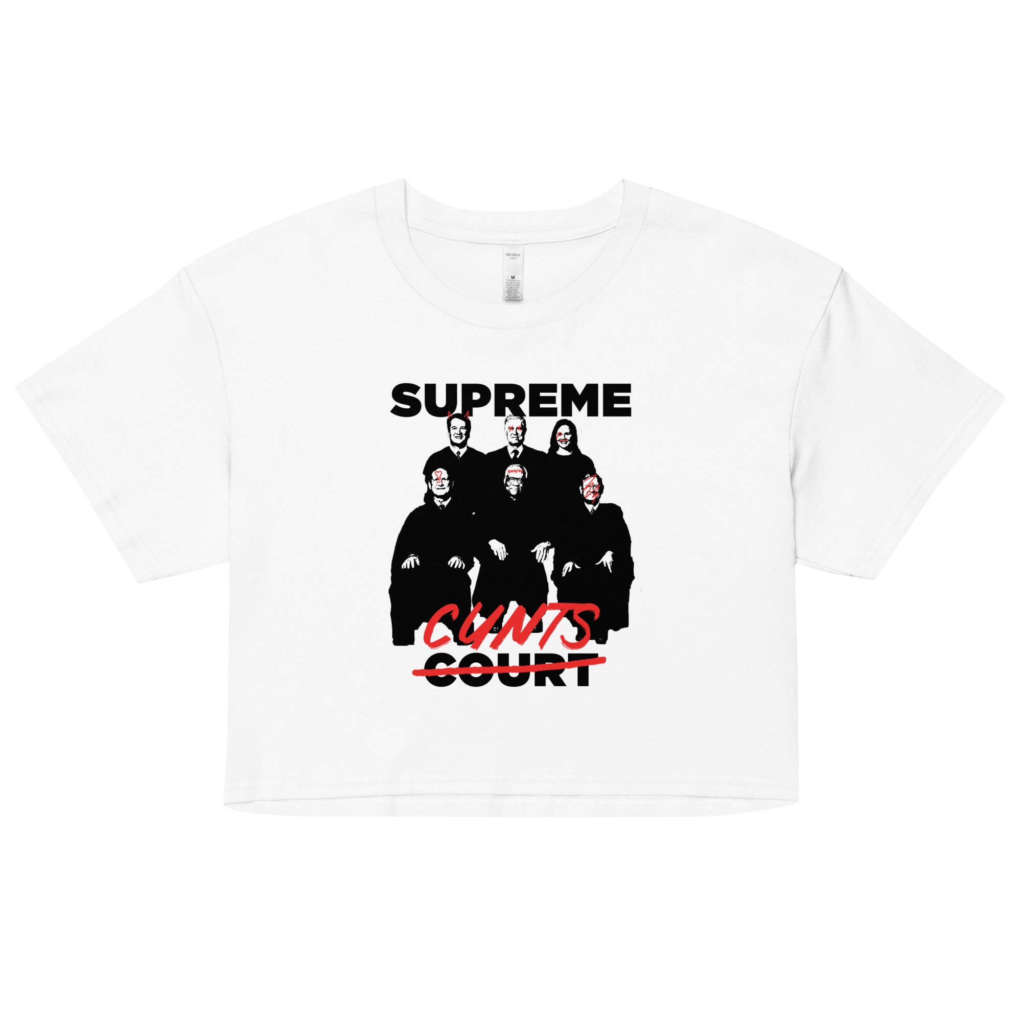 Supreme Cunts crop top