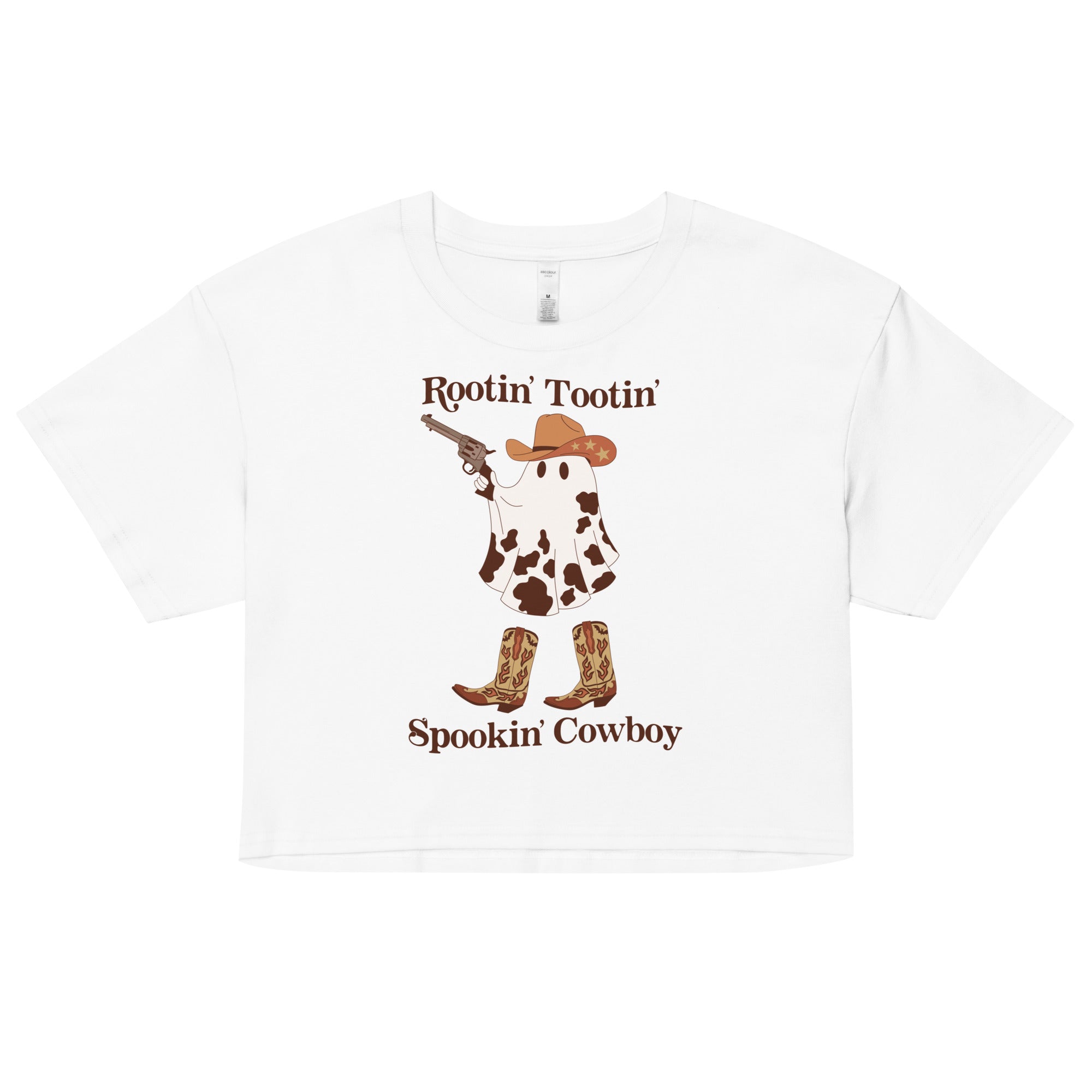 Rootin' Tootin' Spookin' Cowboy crop top