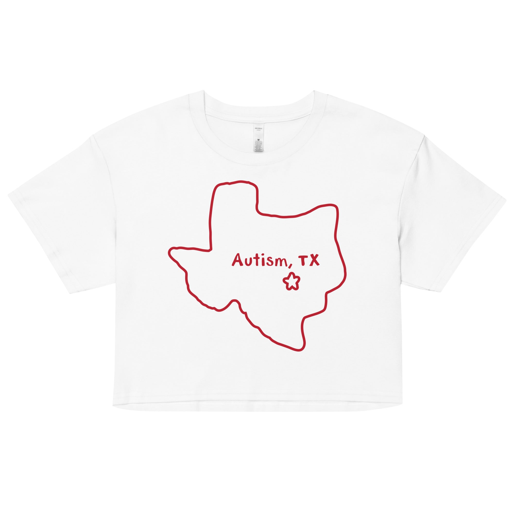 Autism Texas crop top