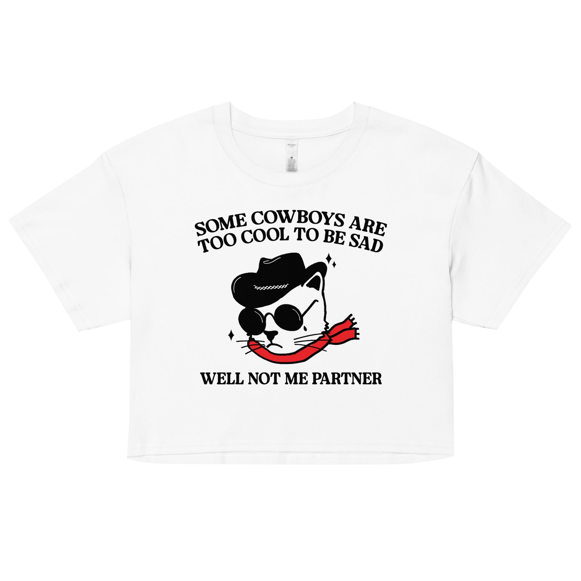 Some Cowboys Are Too Cool to be Sad crop top