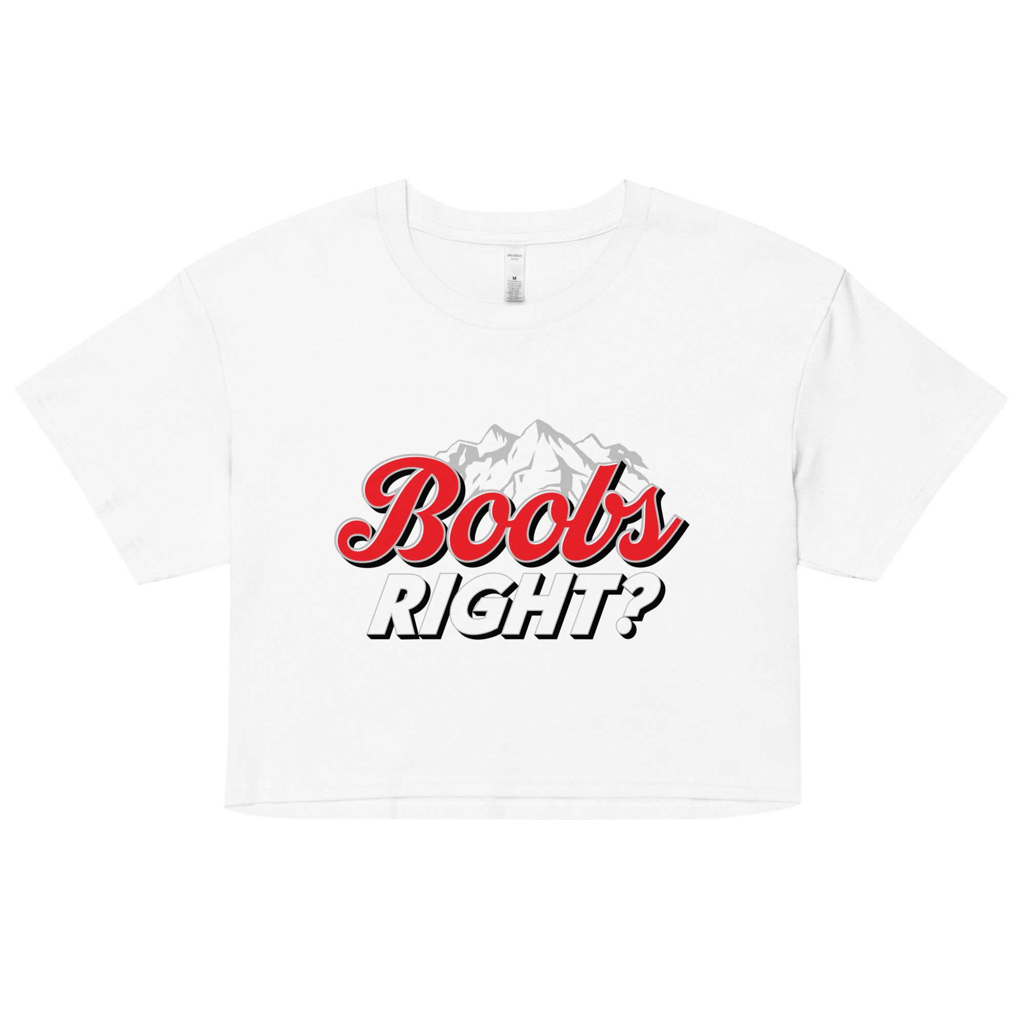 Boobs Right? (Coors Light) crop top