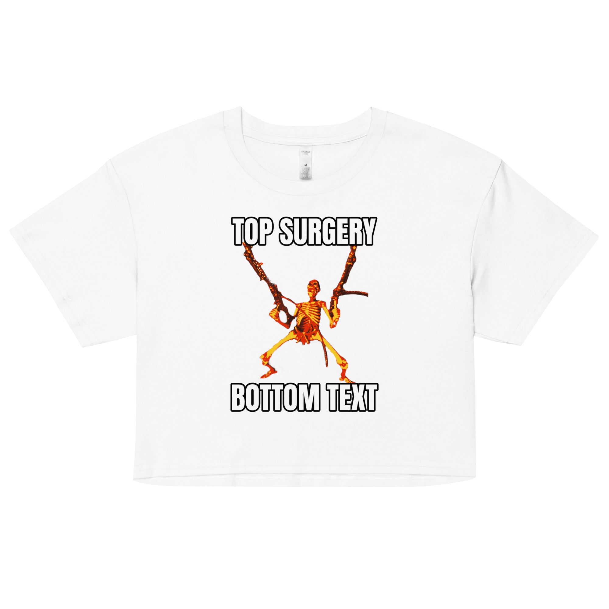 Top Surgery Bottom Text crop top