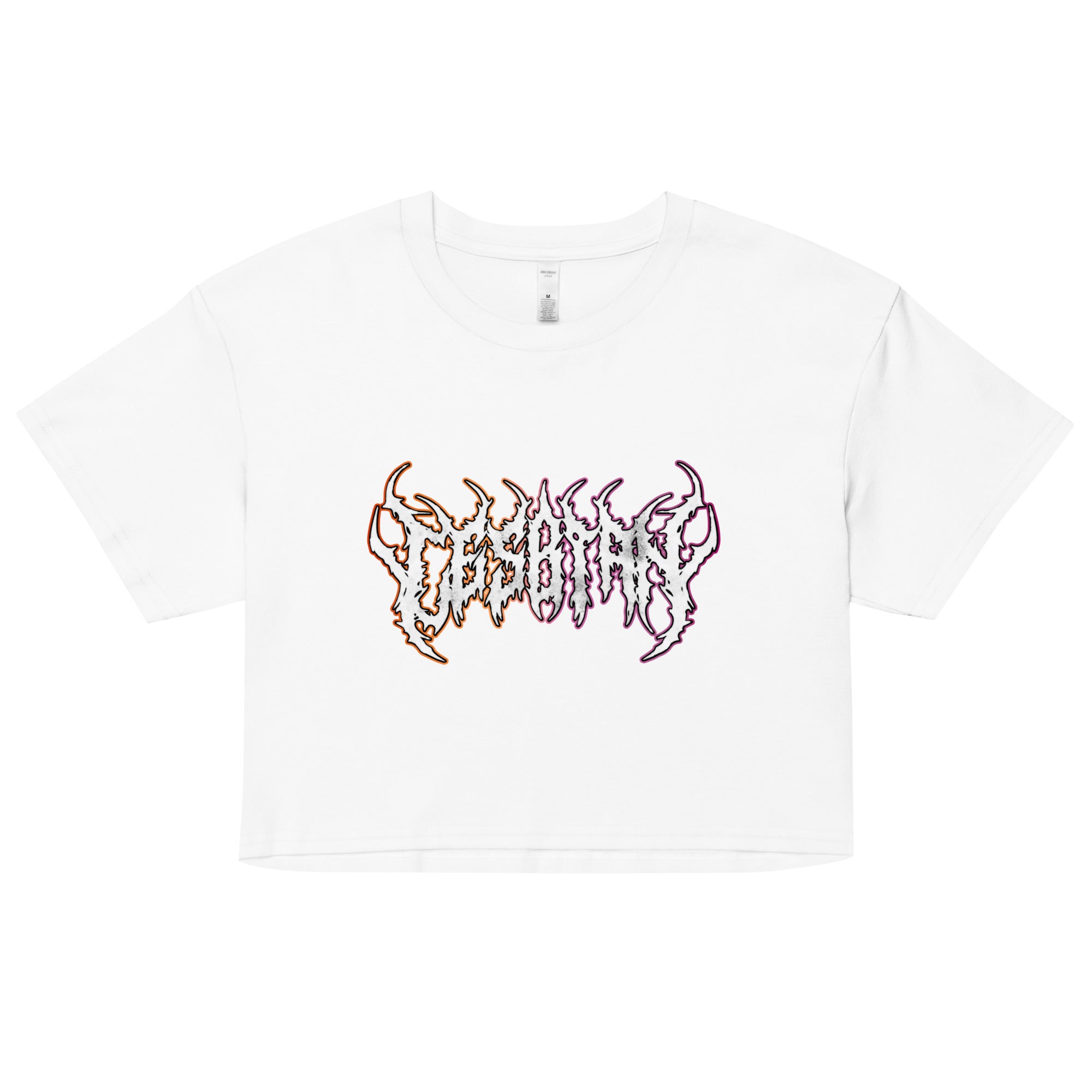 Lesbian Heavy Metal crop top