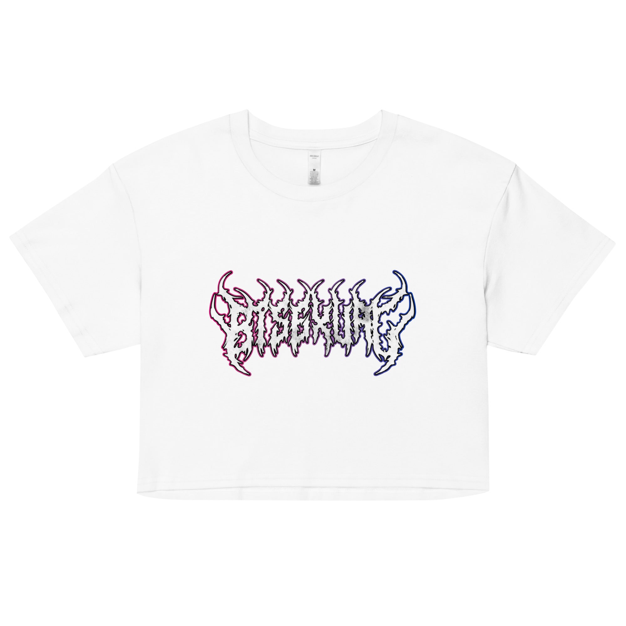 Bisexual Heavy Metal crop top