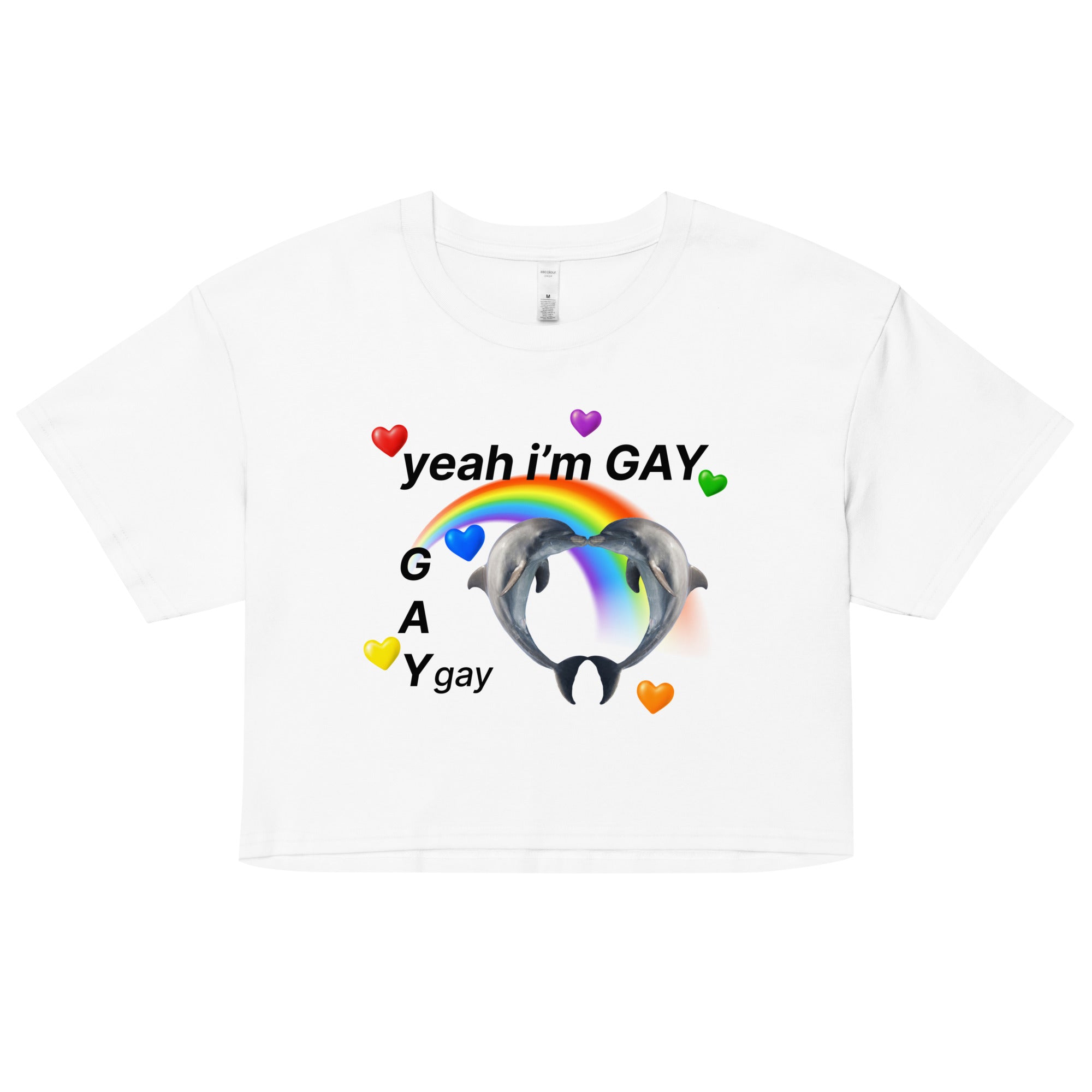 Yeah I'm GAY (Gay) crop top