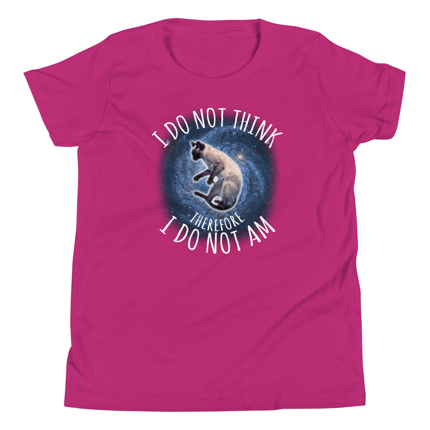 Youth I Do Not Think Therefore I Do Not Am T-Shirt