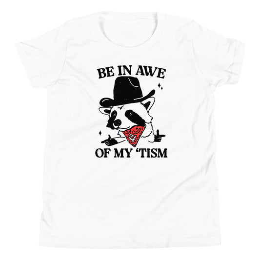 Youth Be in Awe of my 'Tism (Raccoon Cowboy) T-Shirt