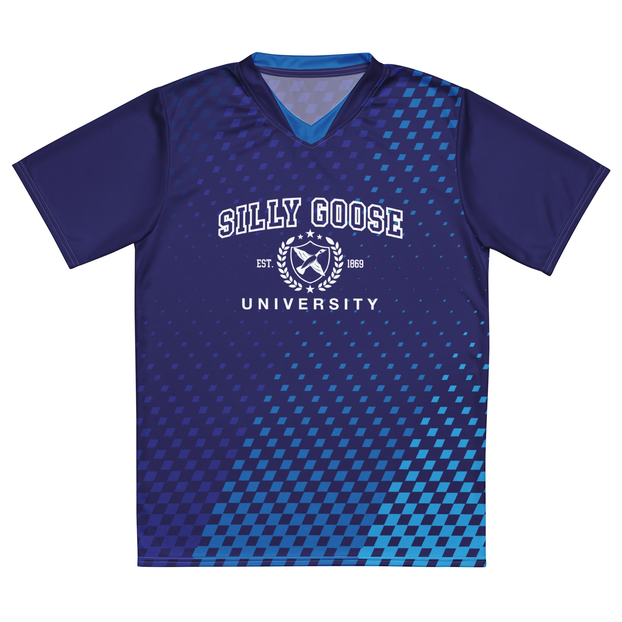 Silly Goose University unisex sports jersey