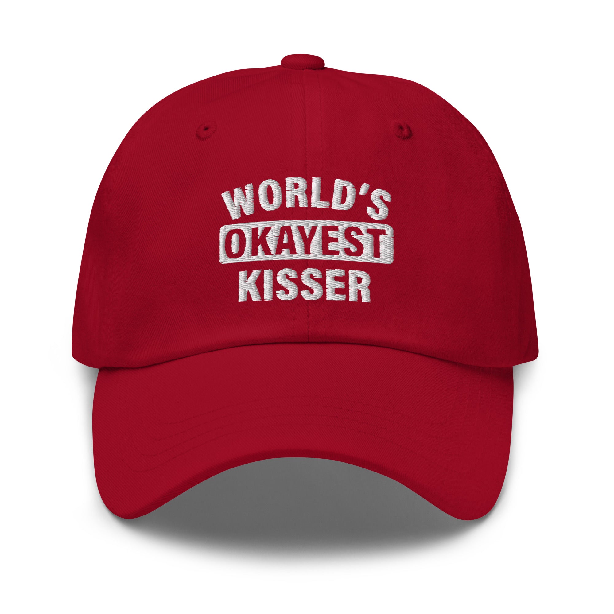 World's Okayest Kisser hat