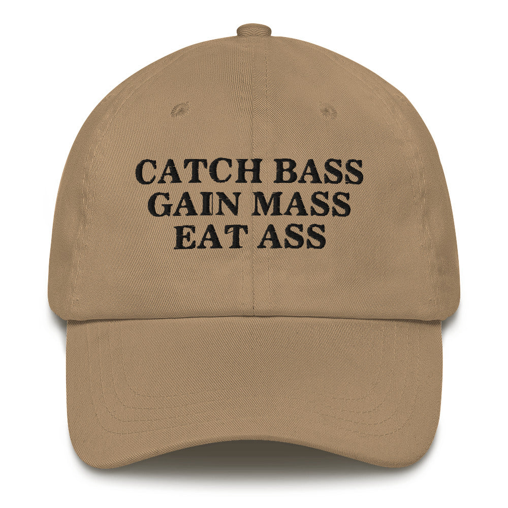 Catch Bass Gain Mass Eat Ass hat