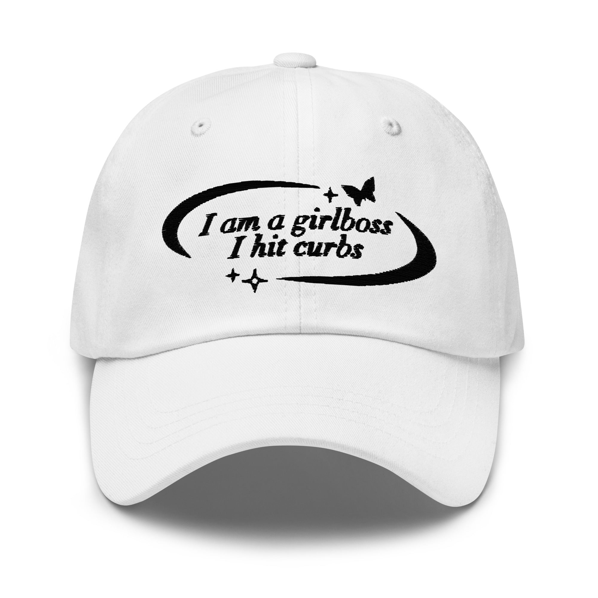 Girlboss I Hit Curbs (Embroidered) hat