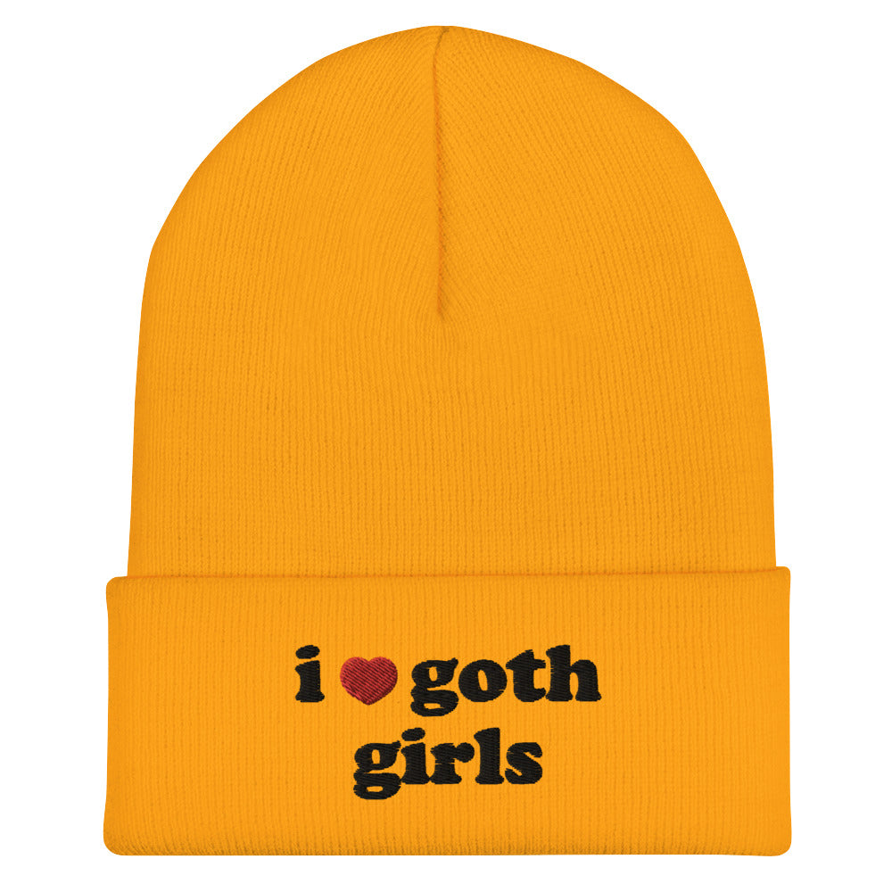 I Heart Goth Girls Cuffed Beanie