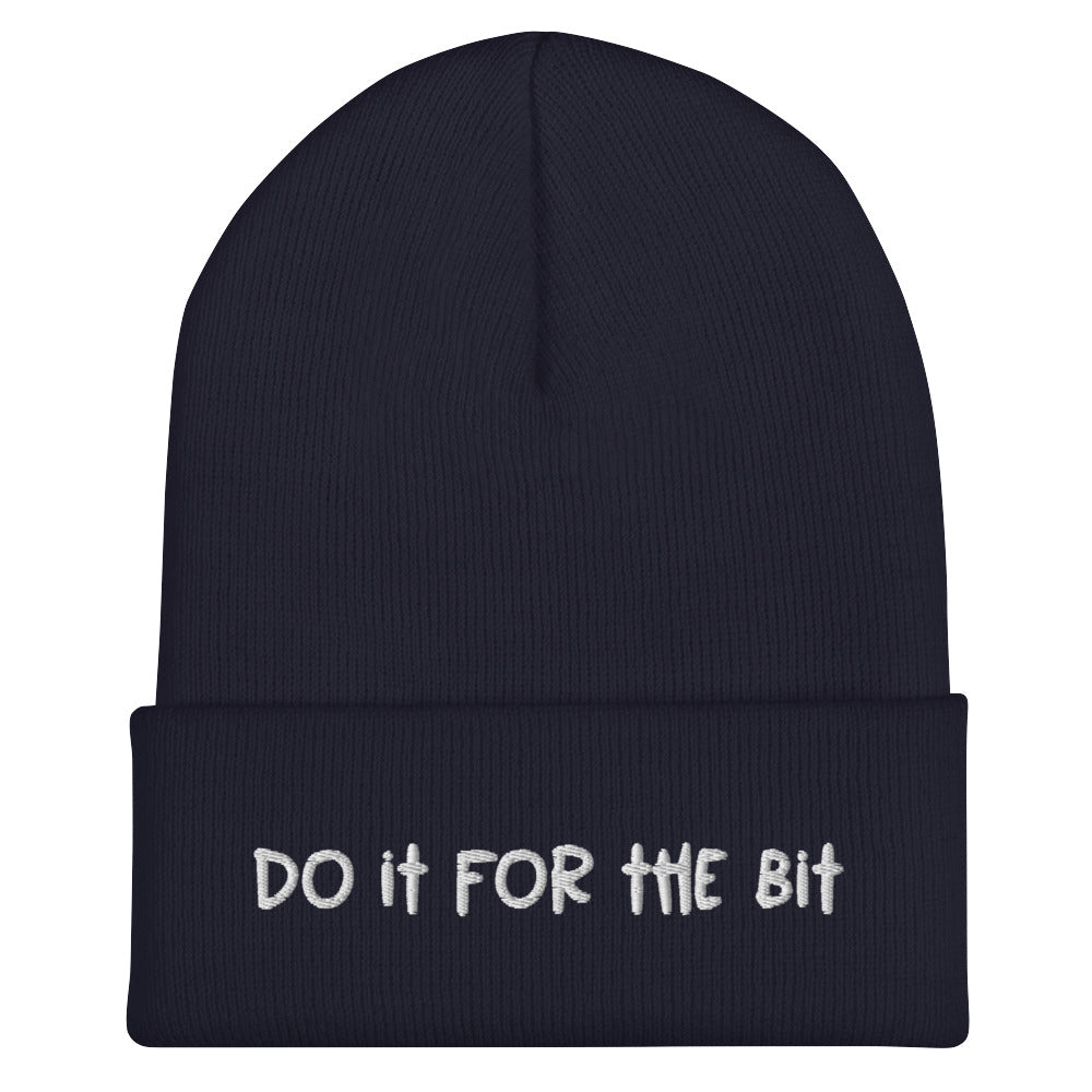 Do It For The Bit (Embroidered) Beanie