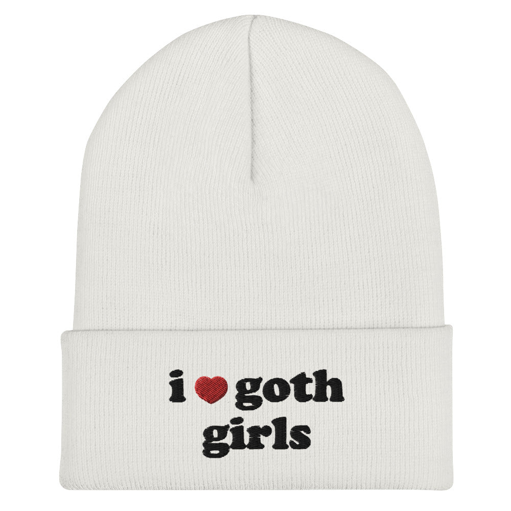 I Heart Goth Girls Cuffed Beanie