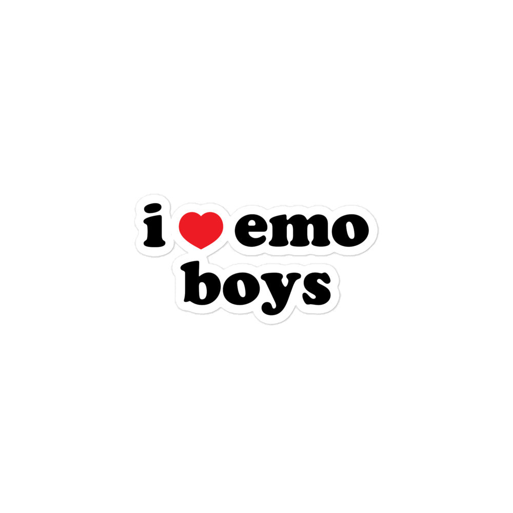 I Heart Emo Boys stickers
