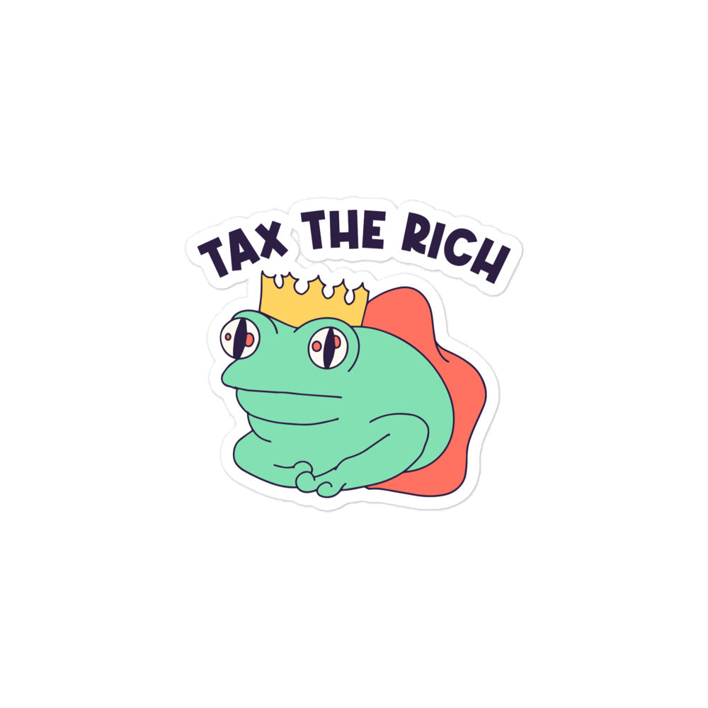 Tax the Rich (Frog) sticker