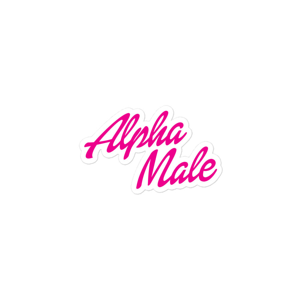 Alpha Male (Barbie Font) sticker