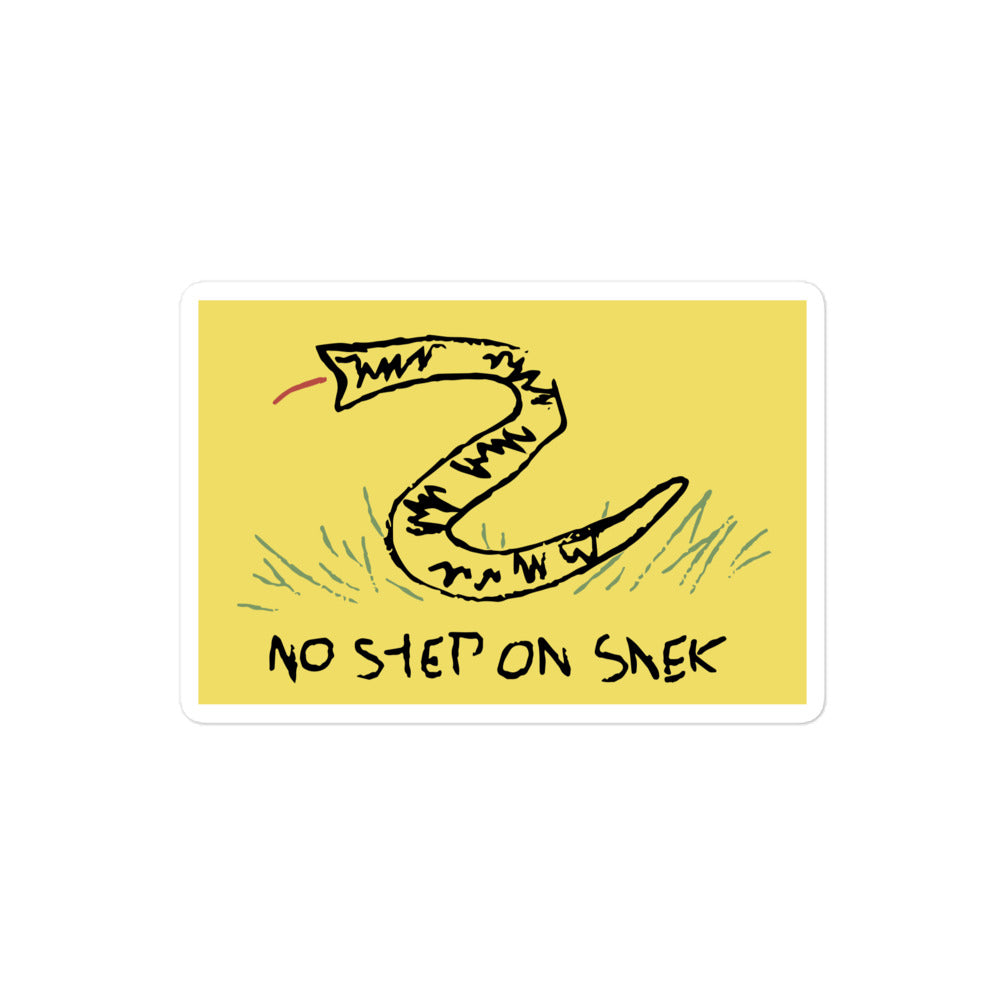 No Step on Snek sticker
