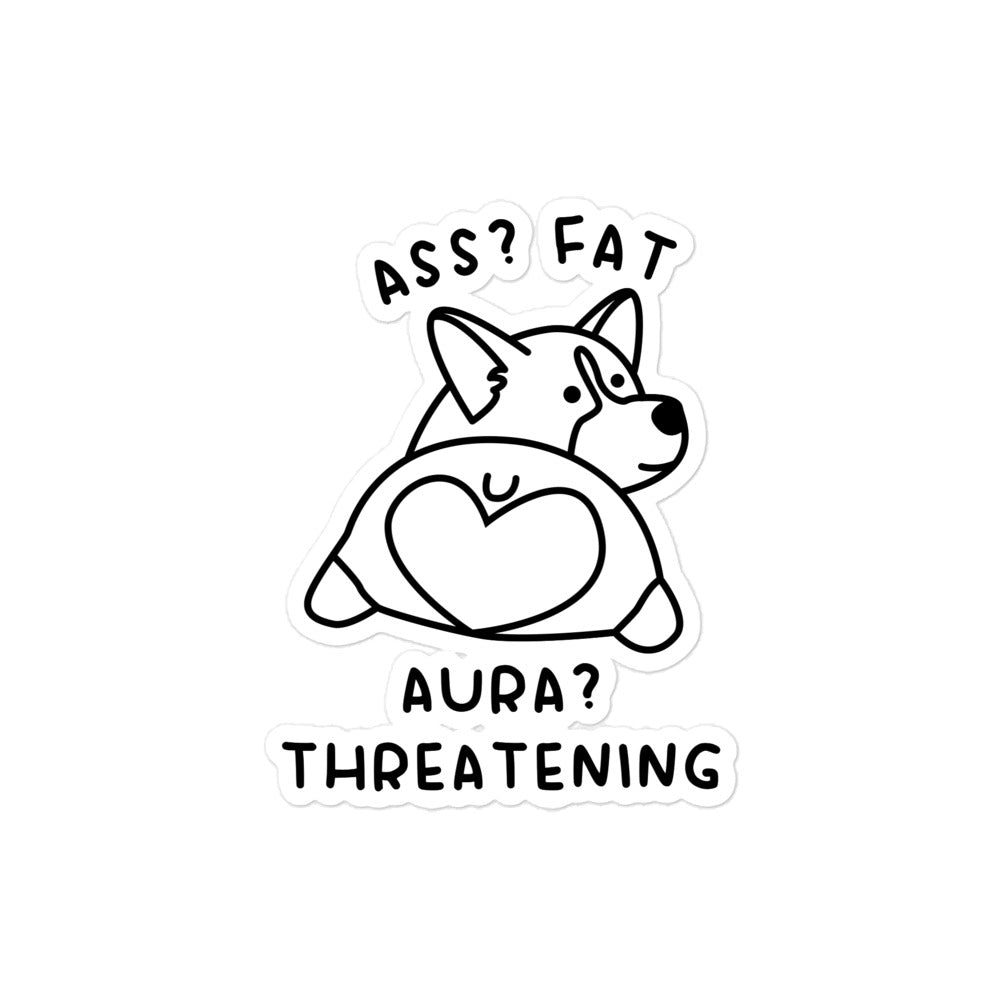 Aura? Threatening sticker