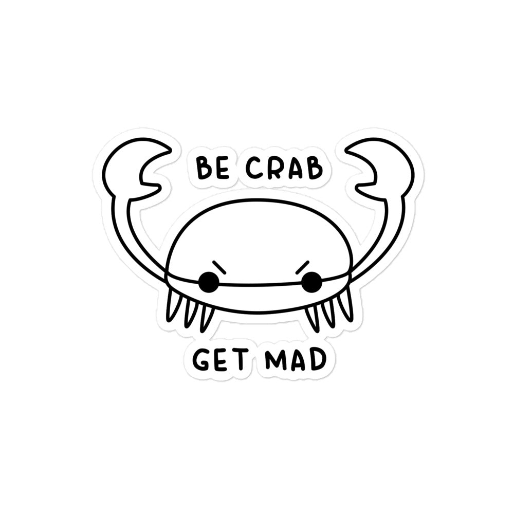 Be Crab sticker