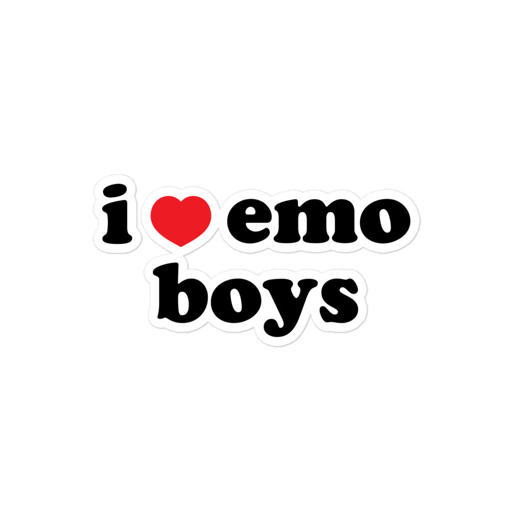 I Heart Emo Boys stickers