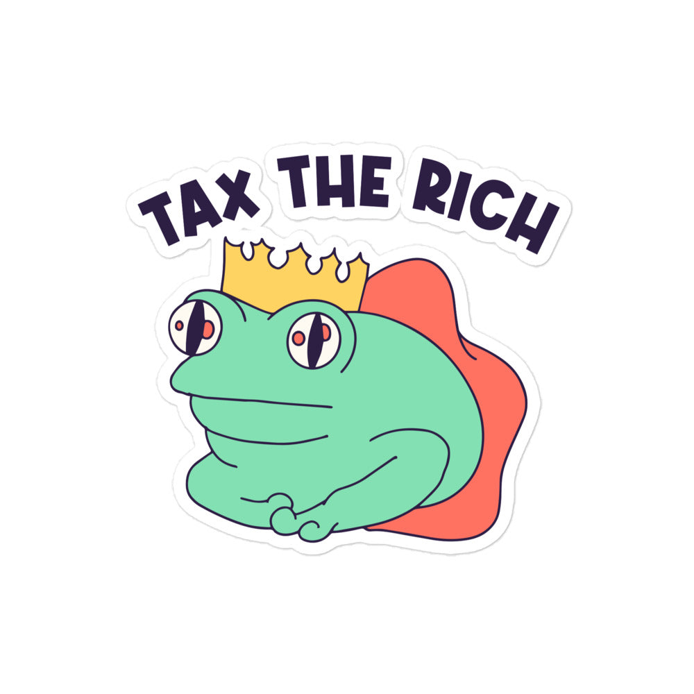 Tax the Rich (Frog) sticker