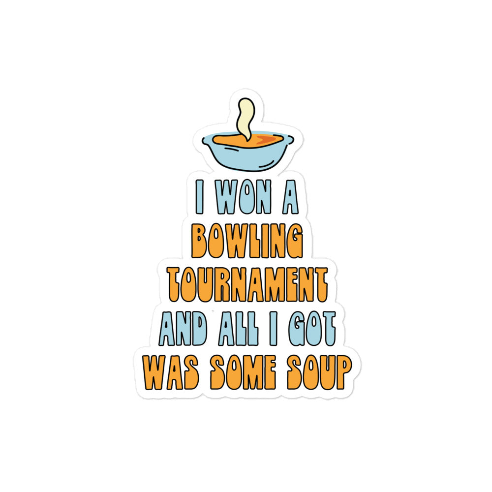 I Won a Bowling Tournament (Bowling for Soup) sticker
