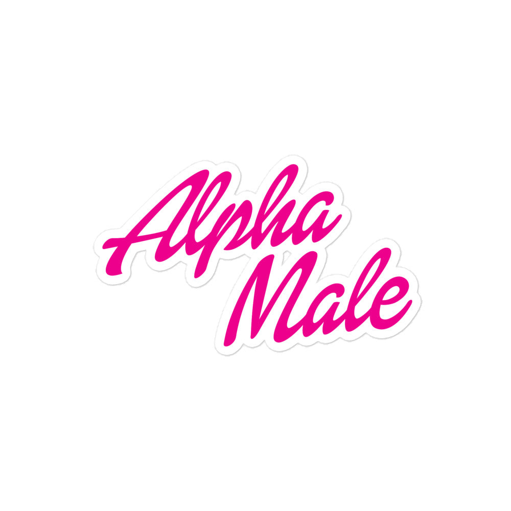 Alpha Male (Barbie Font) sticker