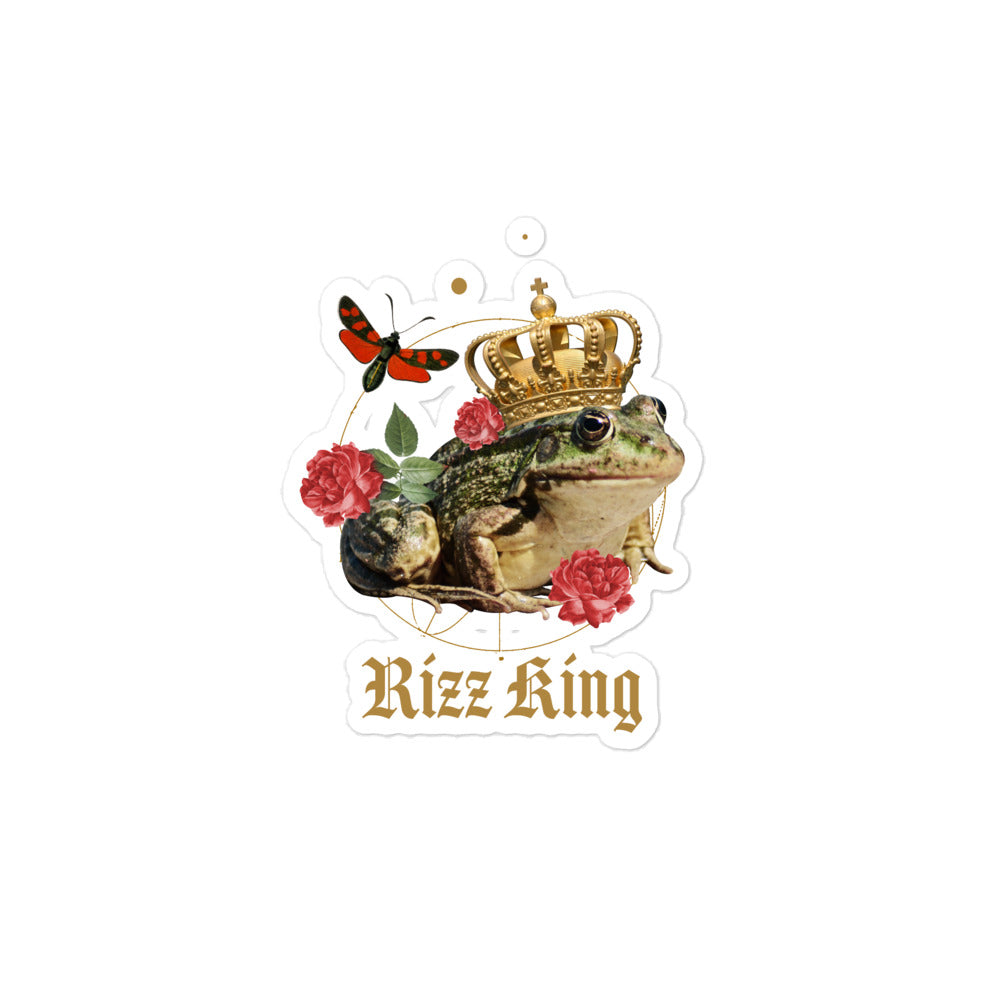 Rizz King (Frog) sticker