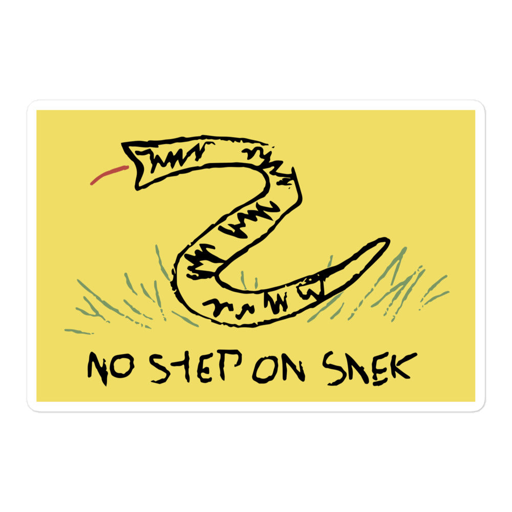 No Step on Snek sticker