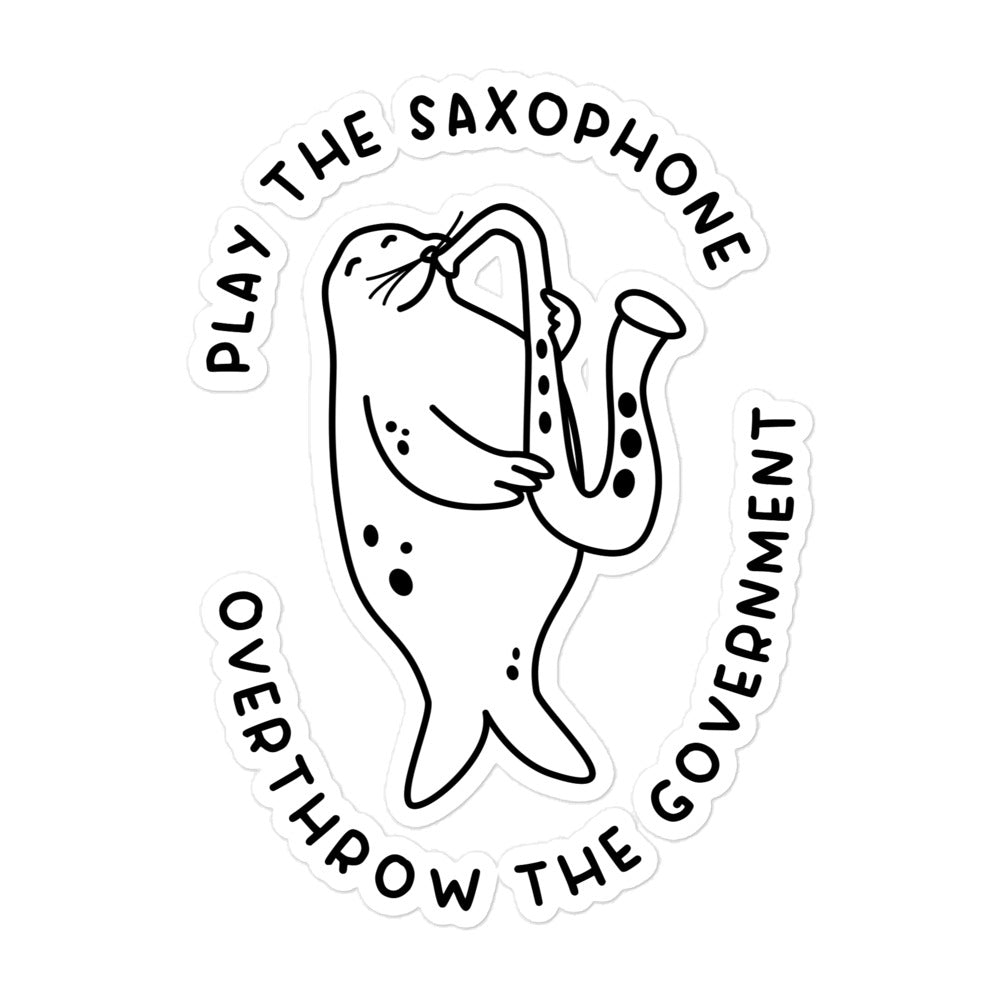 Play the Saxophone sticker