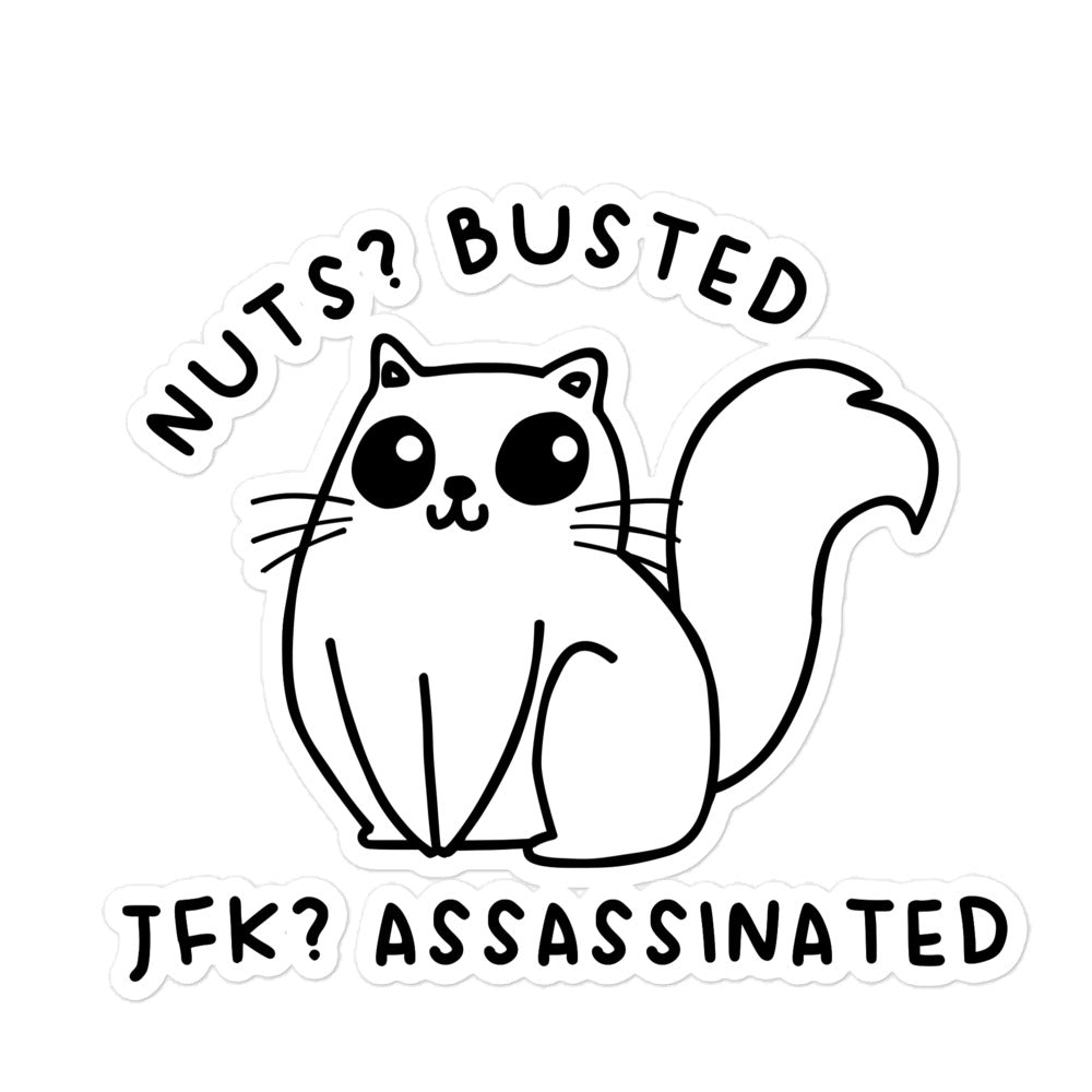 Nuts? Busted sticker