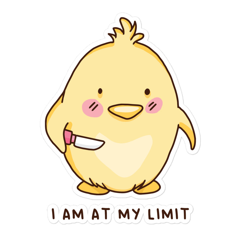 I Am At My Limit sticker