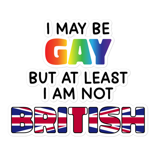 I May Be Gay (British) sticker
